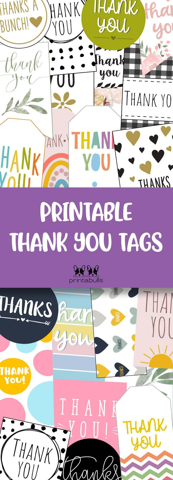 Free Printable Thank You Tags | Printabulls intended for Free Printable Thank You Tags For Birthday Favors