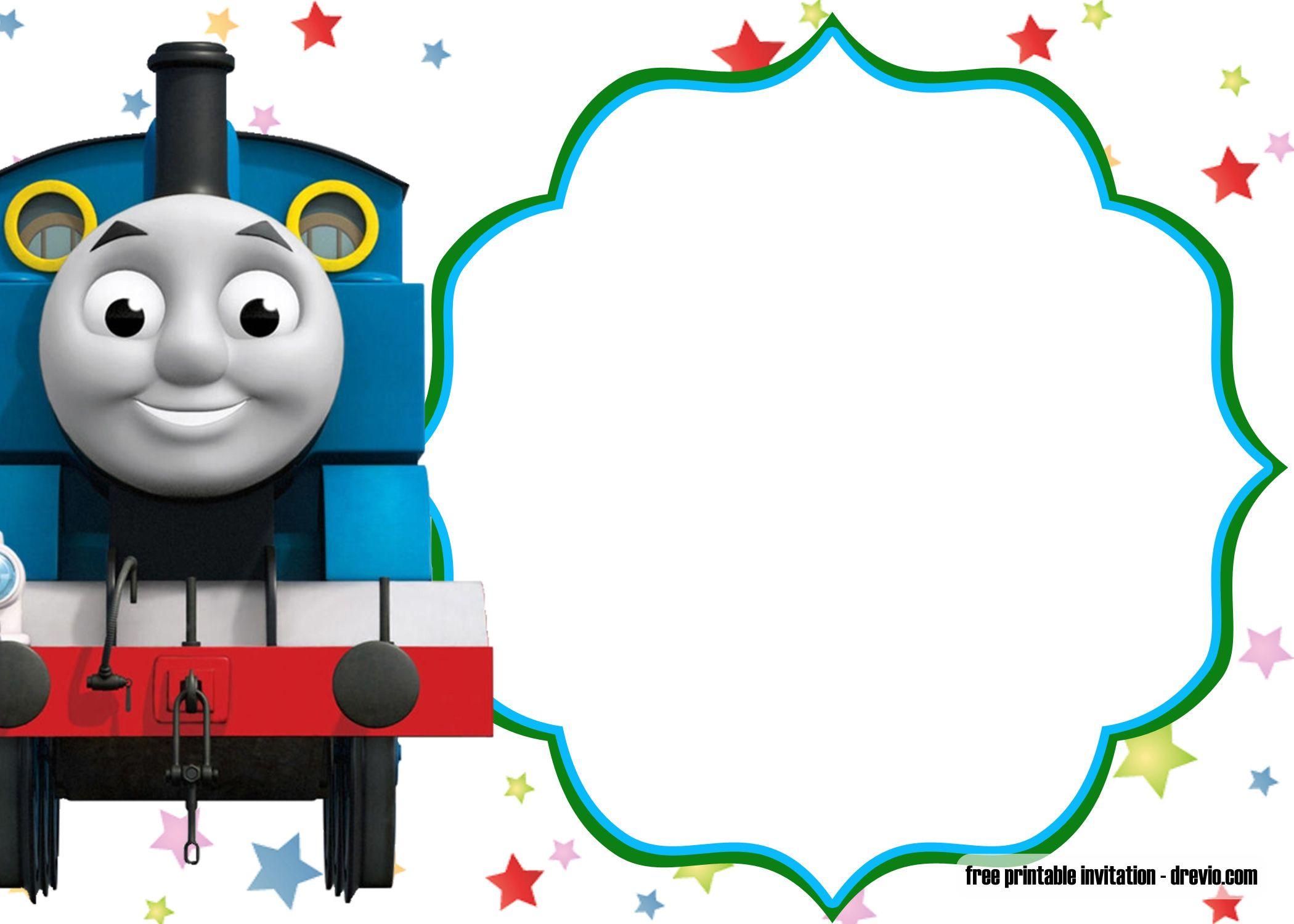 Free Printable Thomas The Train Birthday Invitation Templates inside Thomas Invitations Printable Free