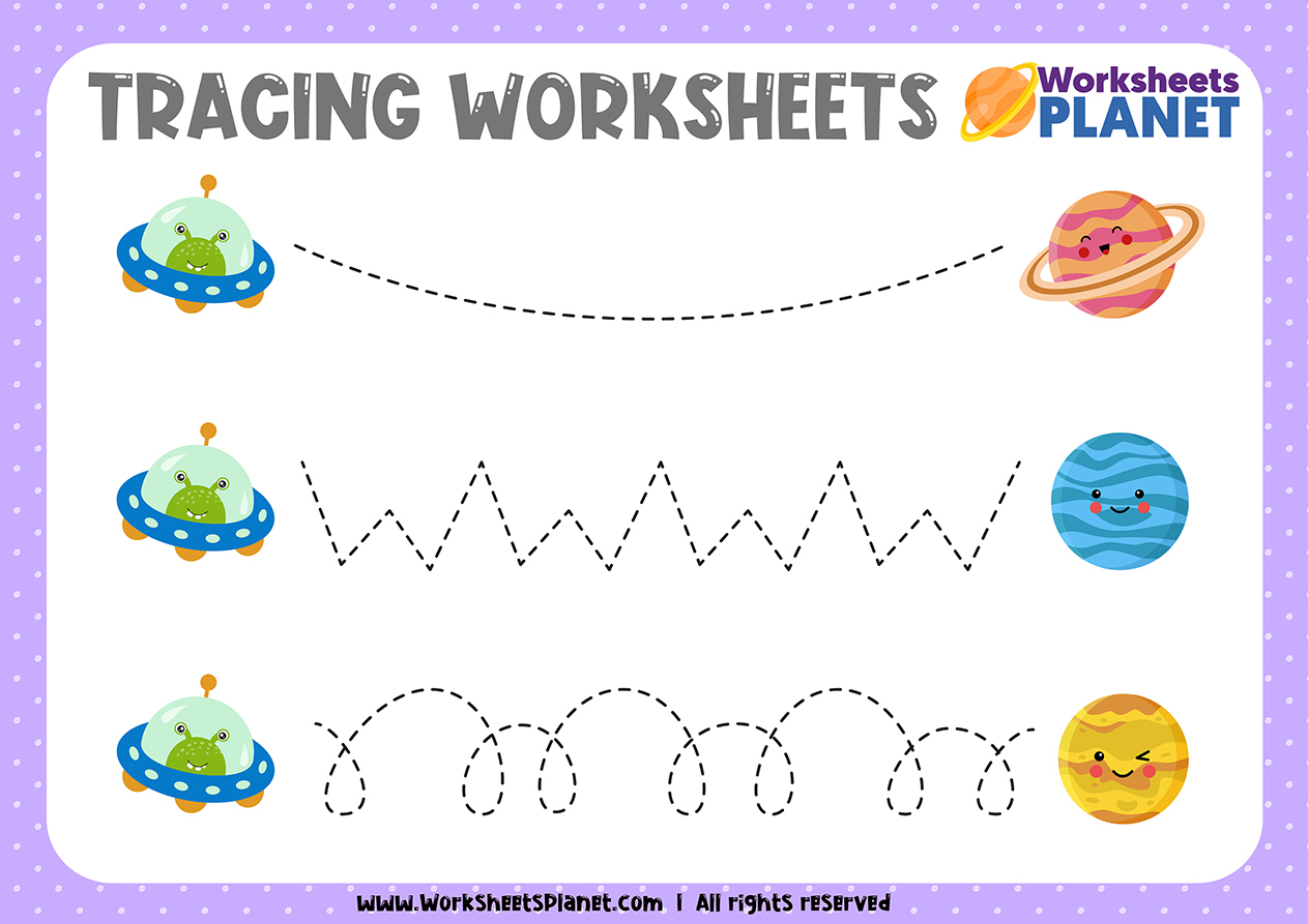 Free Printable Tracing Worksheets For Kids with regard to Free Printable Tracing Worksheets