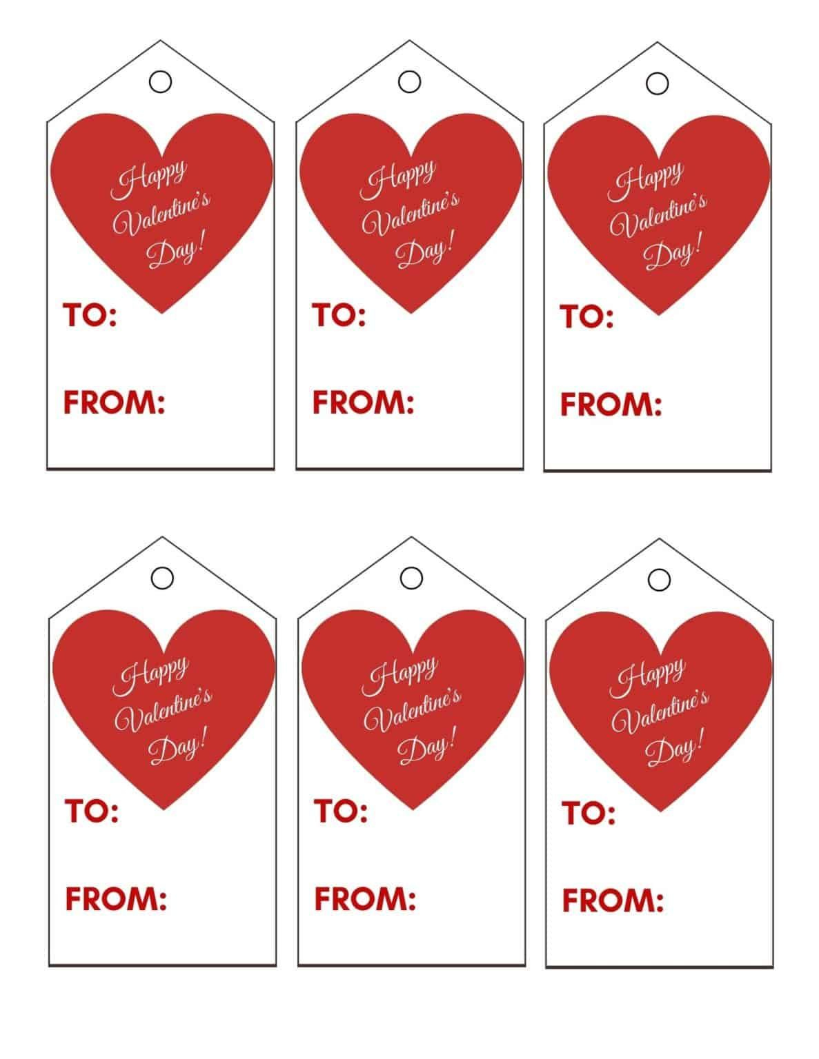 Free Printable Valentine Tags in Free Printable Valentine Tags