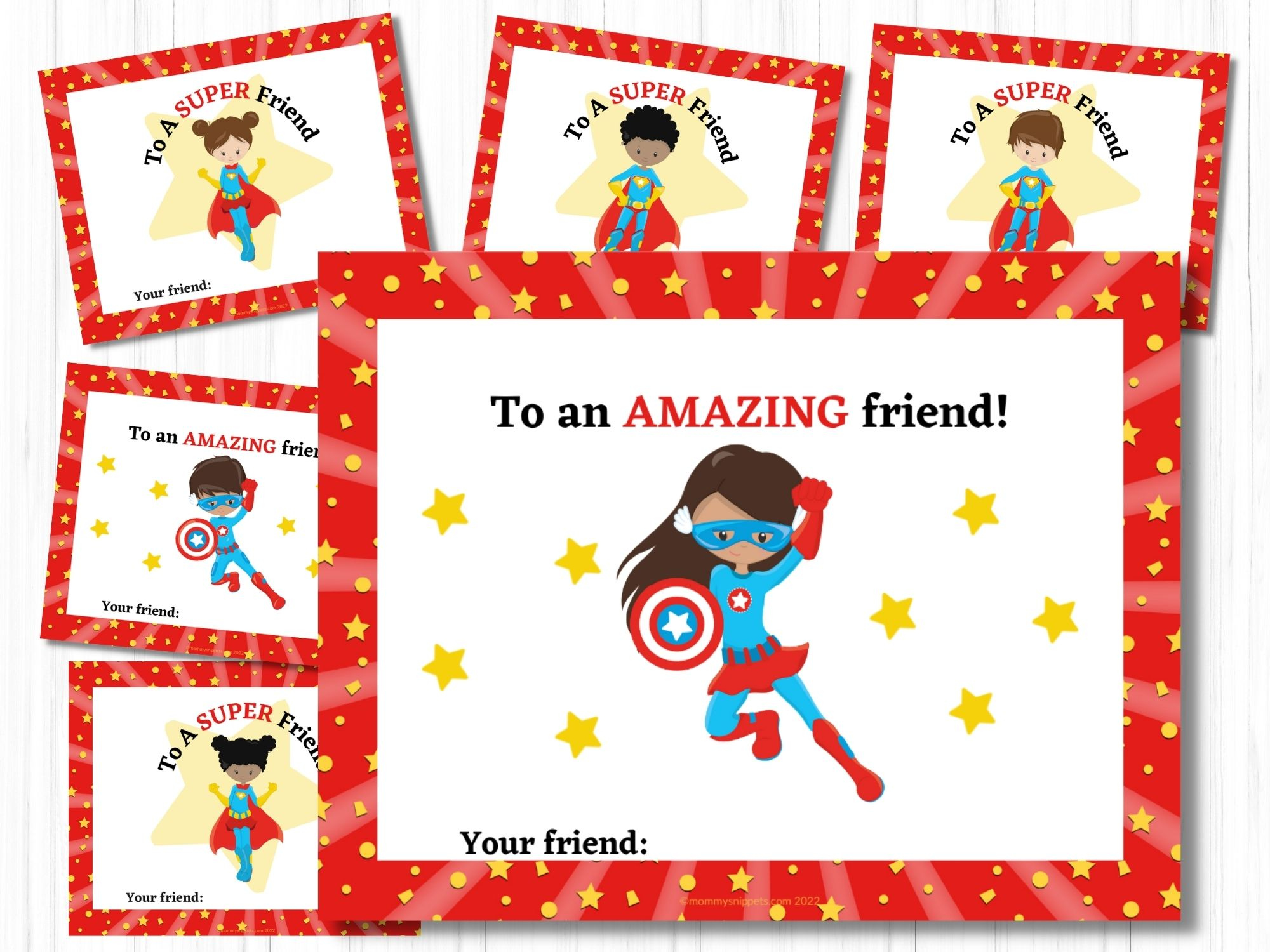 Free Printable Valentine&amp;#039;S Cards For Kids: 8 Superhero Valentines! - for Free Printable Superman Valentine Cards