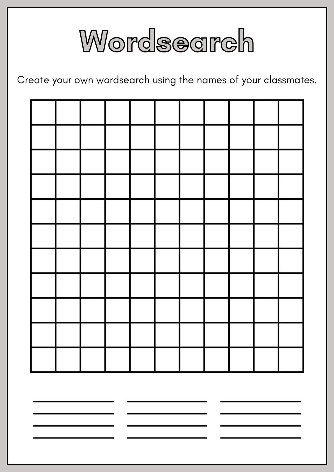 Free Printable Word Search Worksheet Templates | Canva inside Free Search a Word Printable