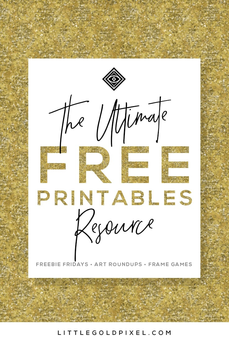 Free Printables • Free Wall Art Roundups • Little Gold Pixel intended for Free Printable Wall Art 8x10