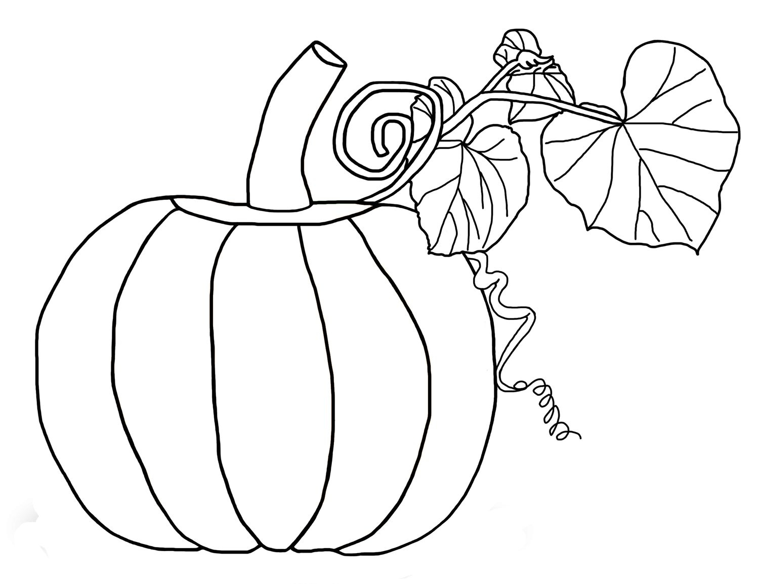 Free Pumpkin Coloring Pages For Kids inside Free Pumpkin Printables