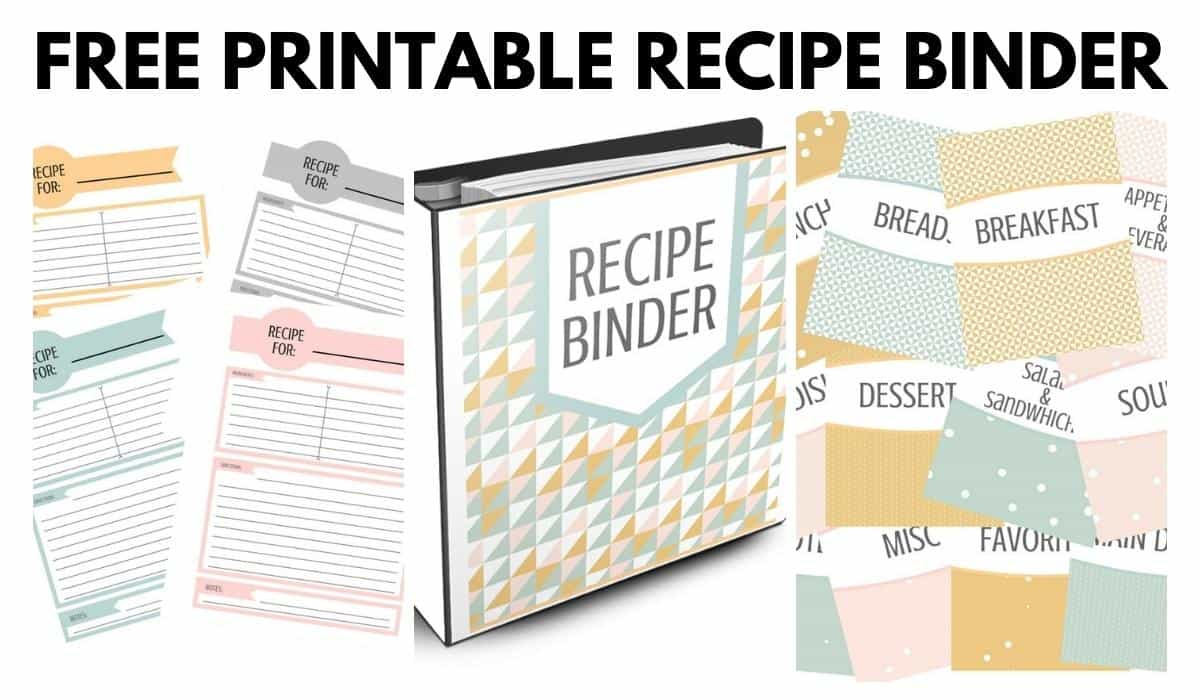 Free Recipe Binder Printables - I Scream For Buttercream for Free Printable Recipe Binder Templates