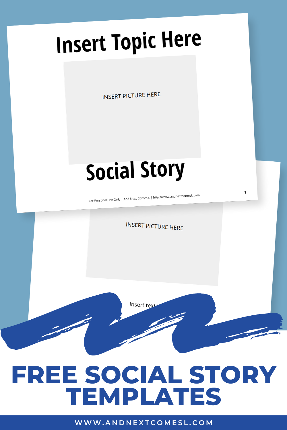 Free Social Story Templates | And Next Comes L - Hyperlexia Resources intended for Free Printable Social Stories for Kids