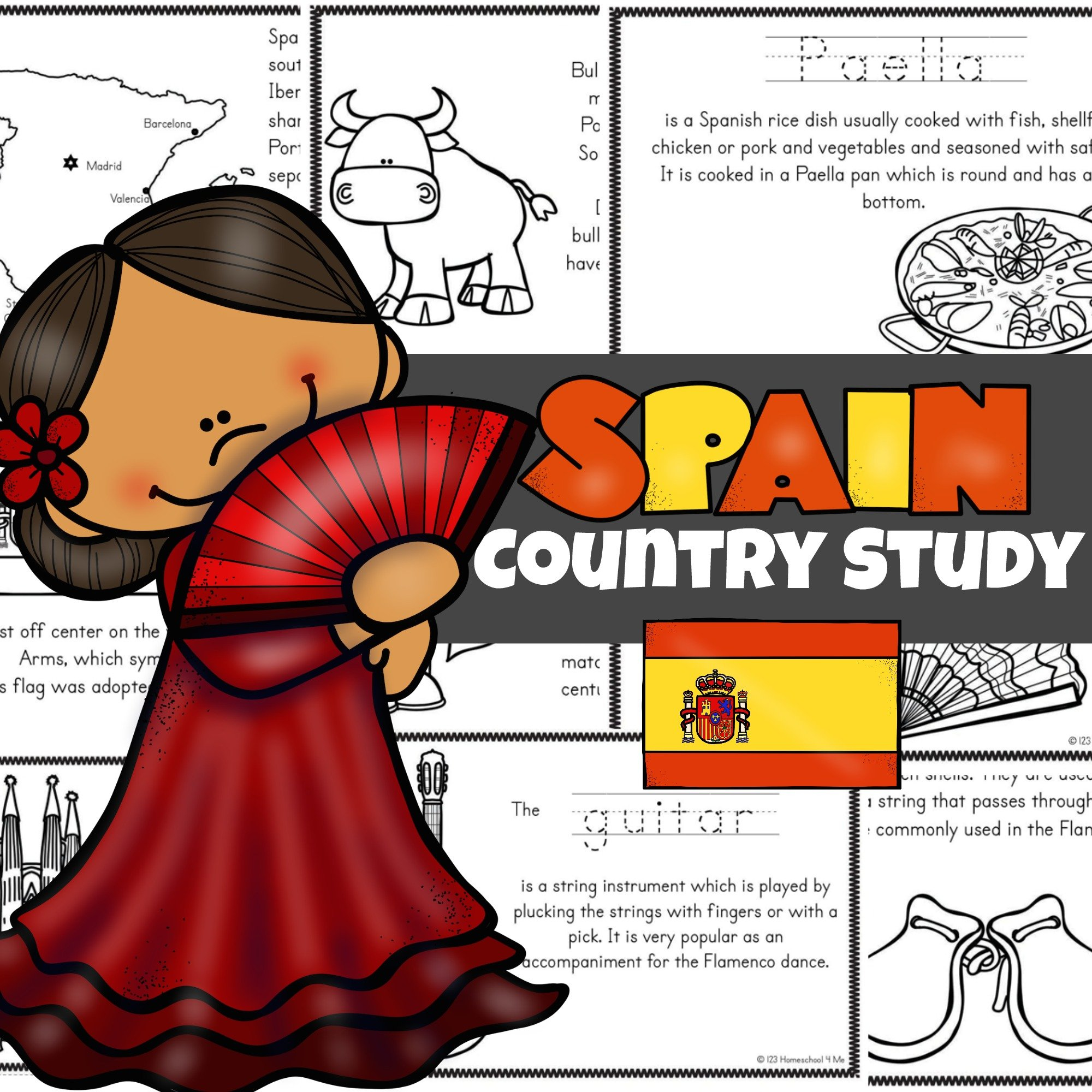 Free Spain For Kids Free Printable My Little Book About Spain with Free Printable Spanish Books