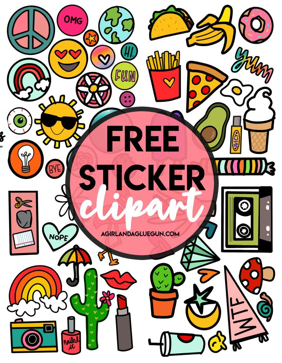 Free Sticker Printables | Printable Stickers, Free Stickers intended for Free Printable Stickers