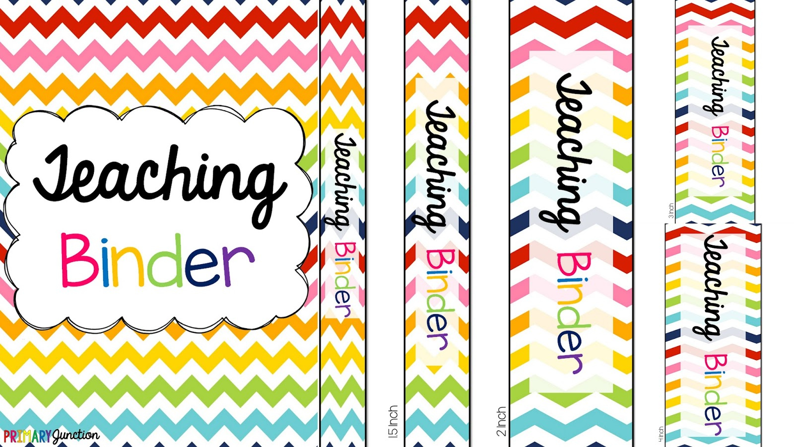 Free Teacher Binder Cover | Primary Junction in Free Printable Teacher Binder Covers