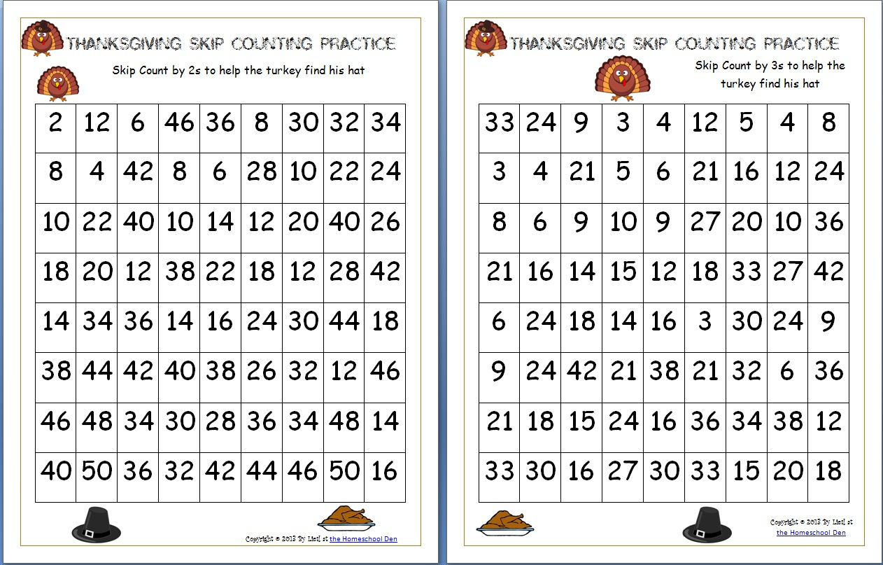 Free Thanksgiving Math Worksheets Archives - Homeschool Den for Math Worksheets Thanksgiving Free Printable