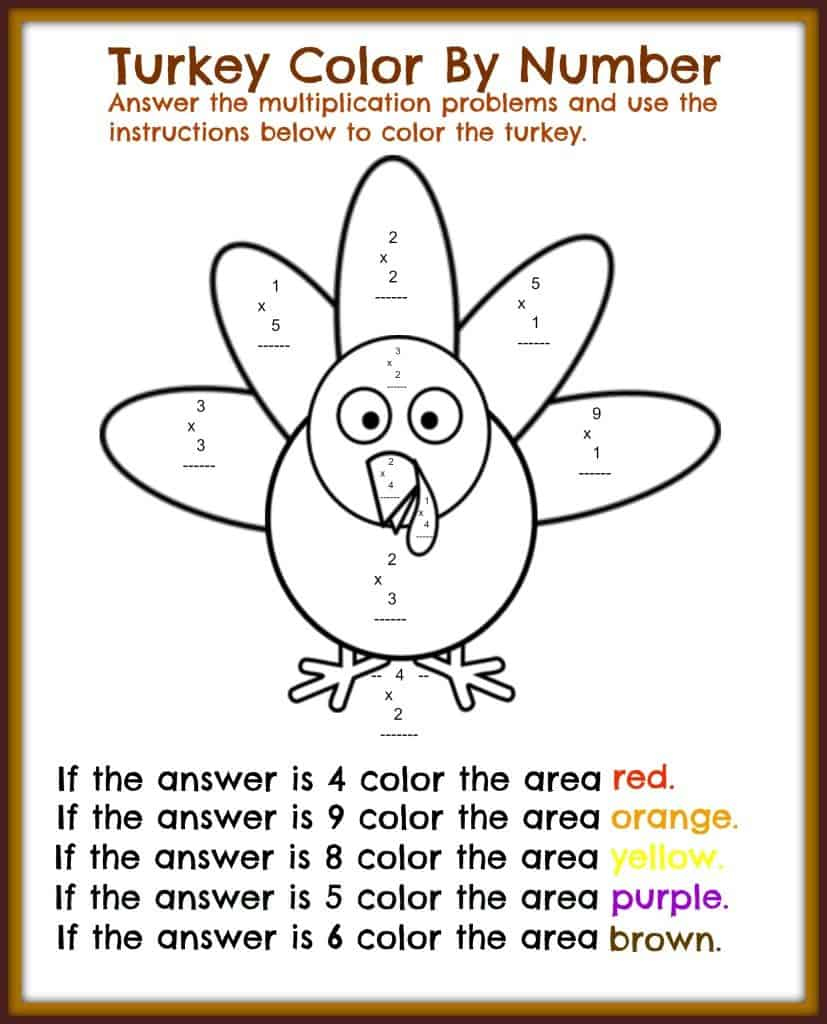 Free Thanksgiving Printable Math Worksheets - Midwest Modern Momma within Math Worksheets Thanksgiving Free Printable