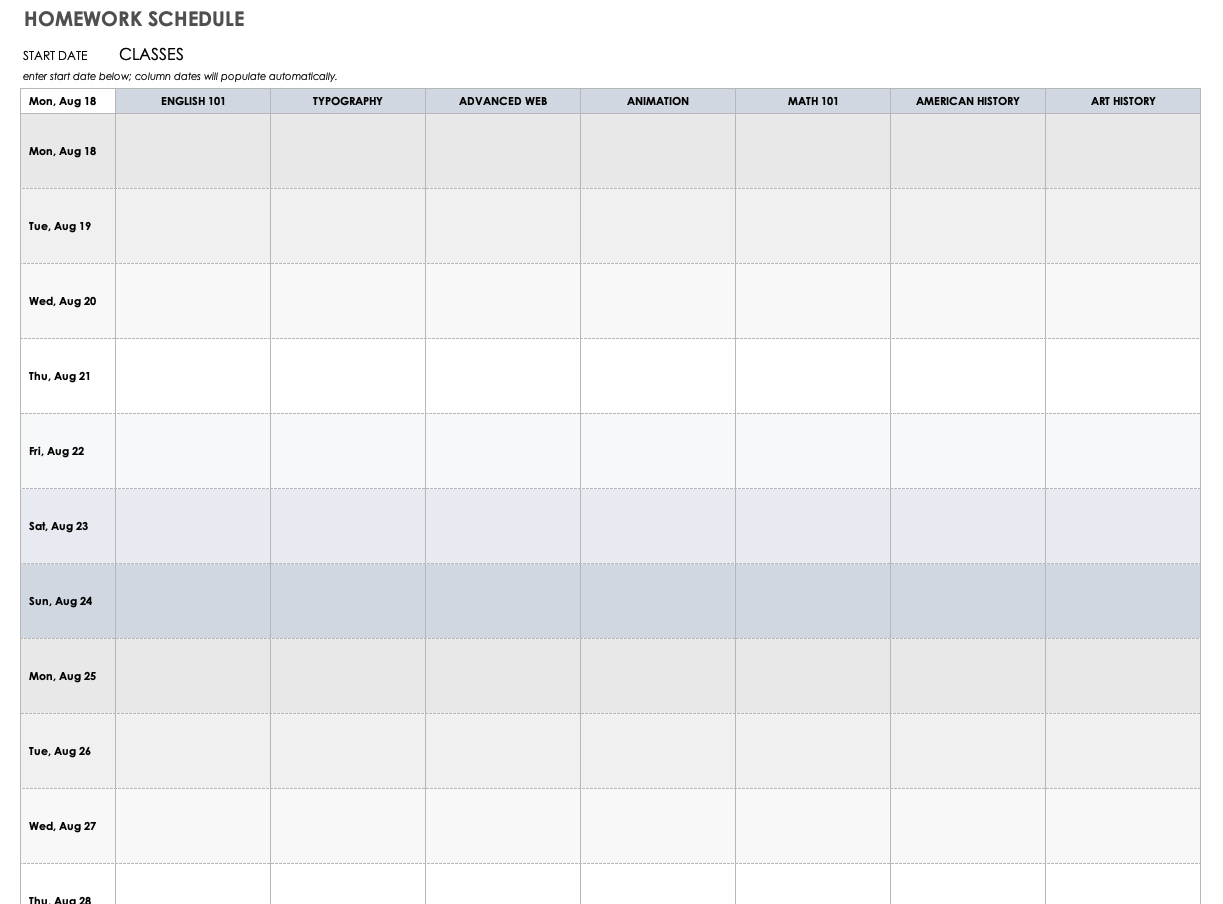 Free Time Management Templates | Smartsheet inside Time Management Forms Free Printable