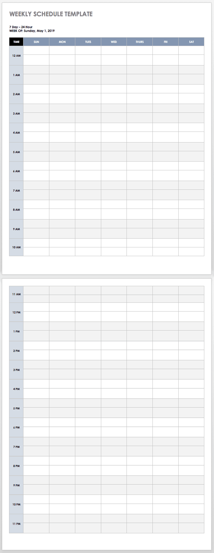 Free Time Management Templates | Smartsheet intended for Time Management Forms Free Printable