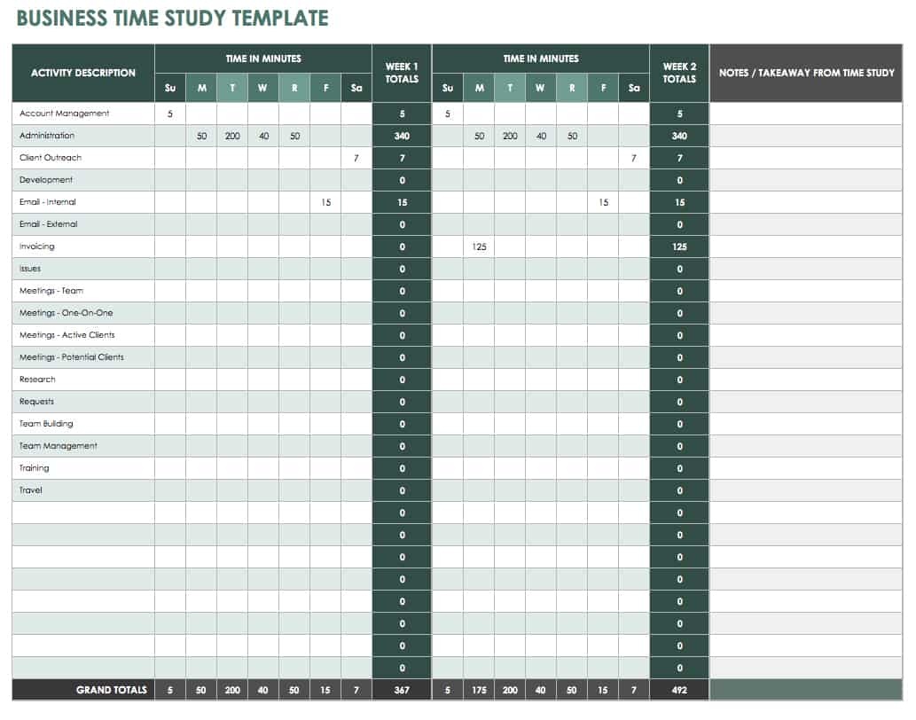 Free Time Management Templates | Smartsheet within Time Management Forms Free Printable