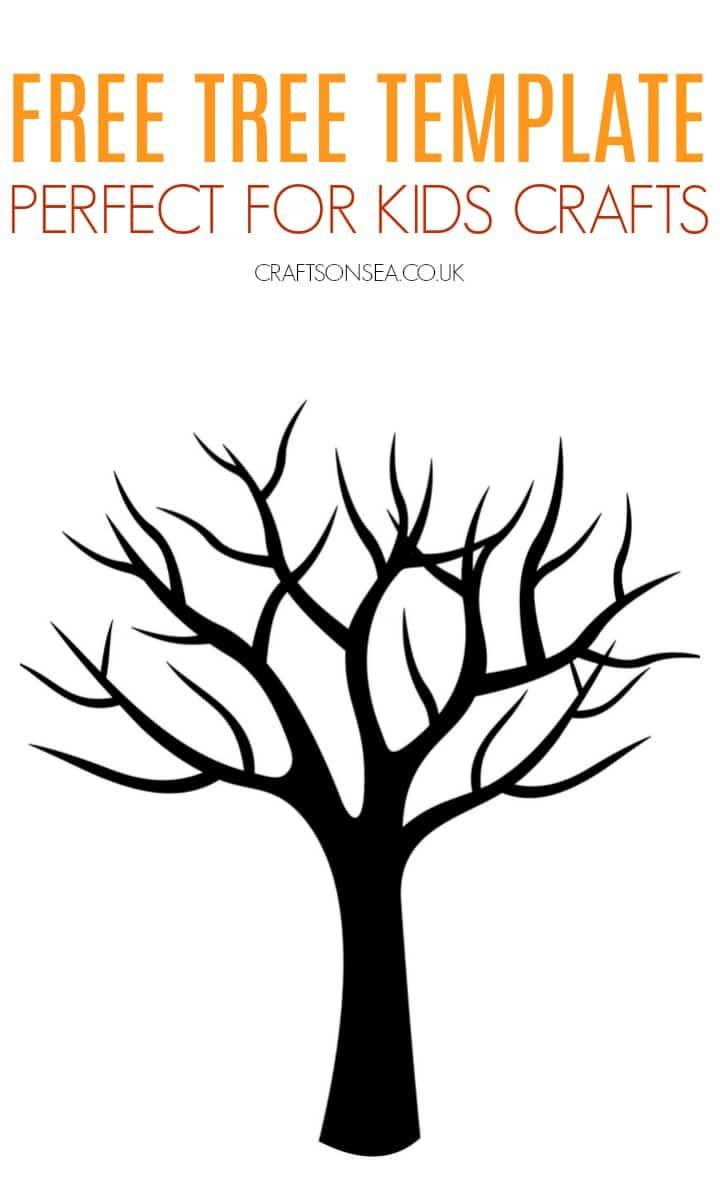 Free Tree Template (Printable Pdf) - Crafts On Sea for Free Printable Tree Template