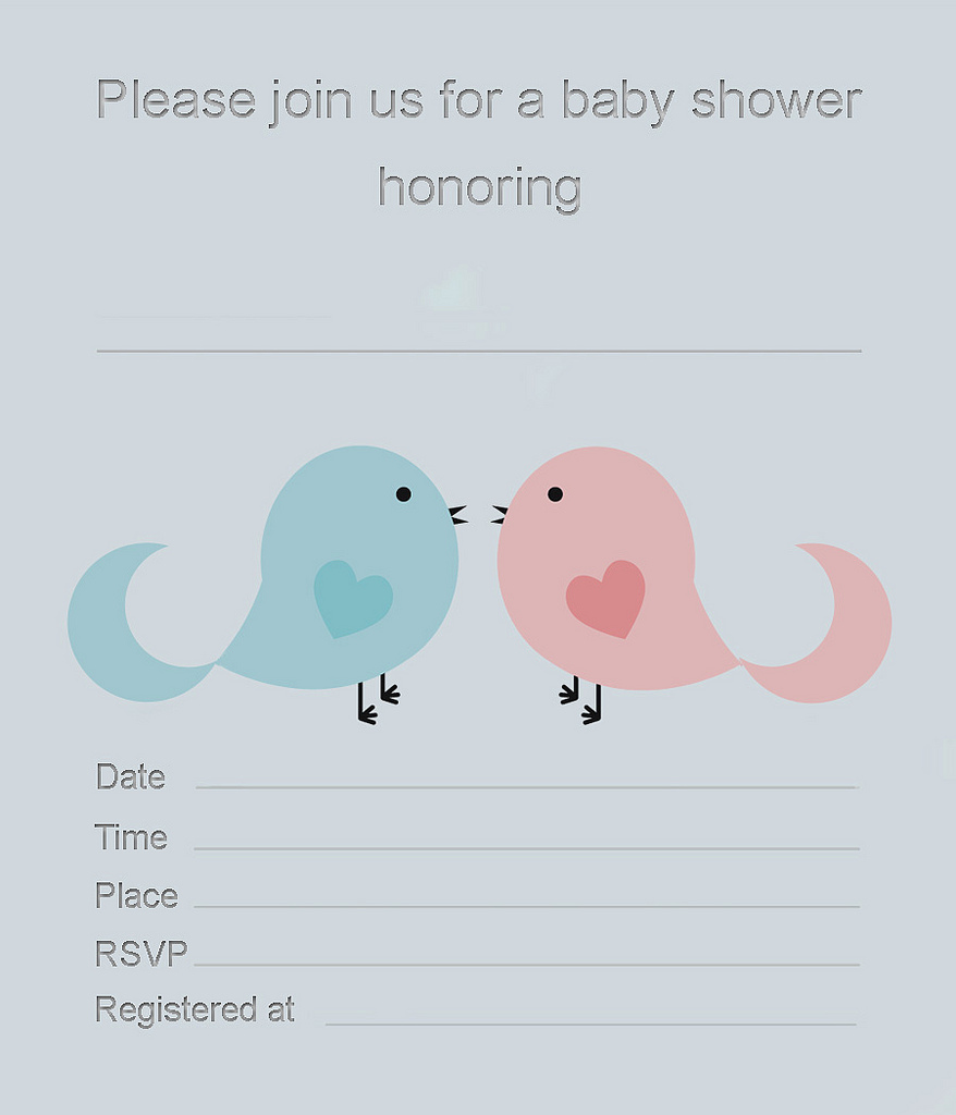 Free Twin Baby Shower Invitations - My Practical Baby Shower Guide with Free Printable Twin Baby Shower Invitations