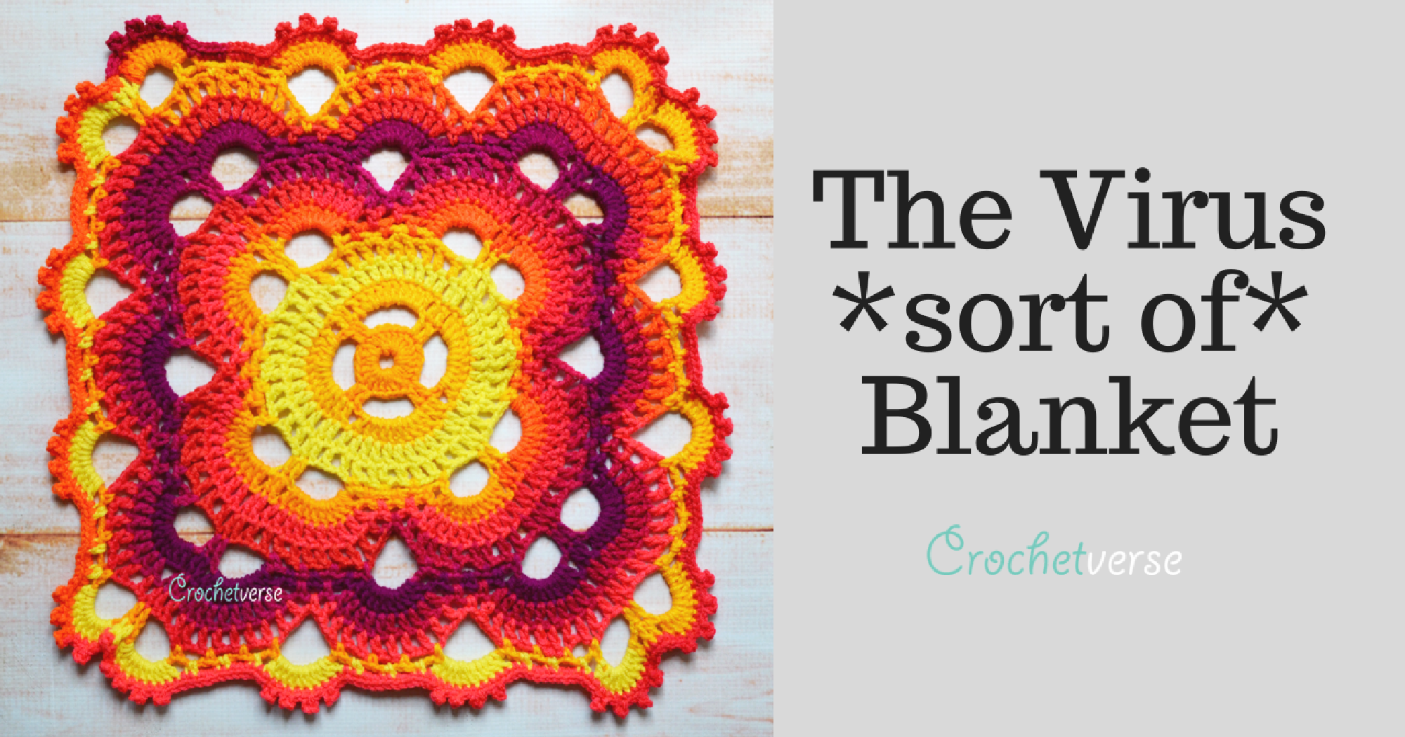 Free &amp;quot;Virus (Sort Of) Blanket&amp;quot; Crochet Pattern - Crochetverse pertaining to Virus Blanket Pattern Free Printable