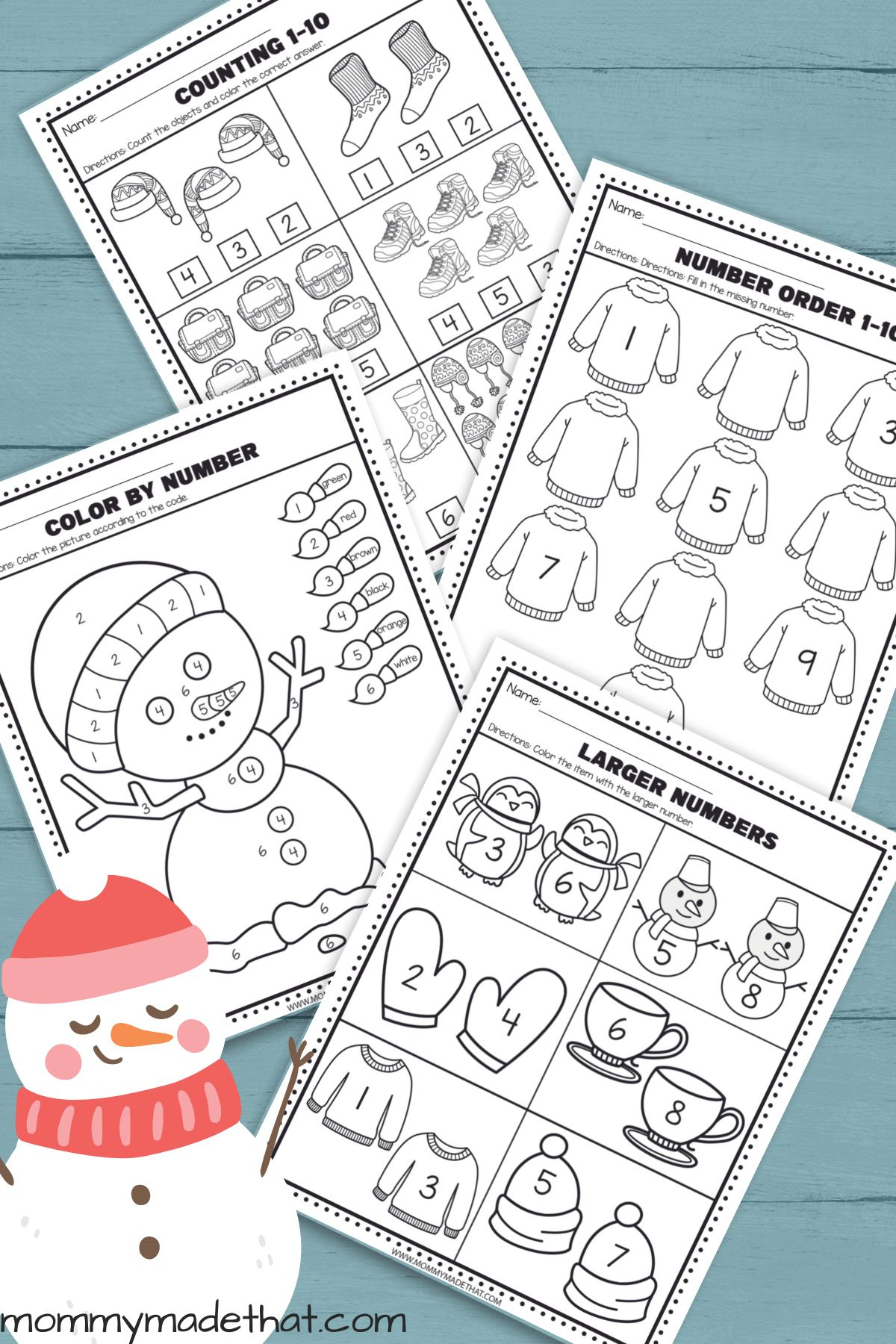 Free Winter Preschool Worksheets (Great For Kindergarten Too!) regarding Free Printable Winter Preschool Worksheets