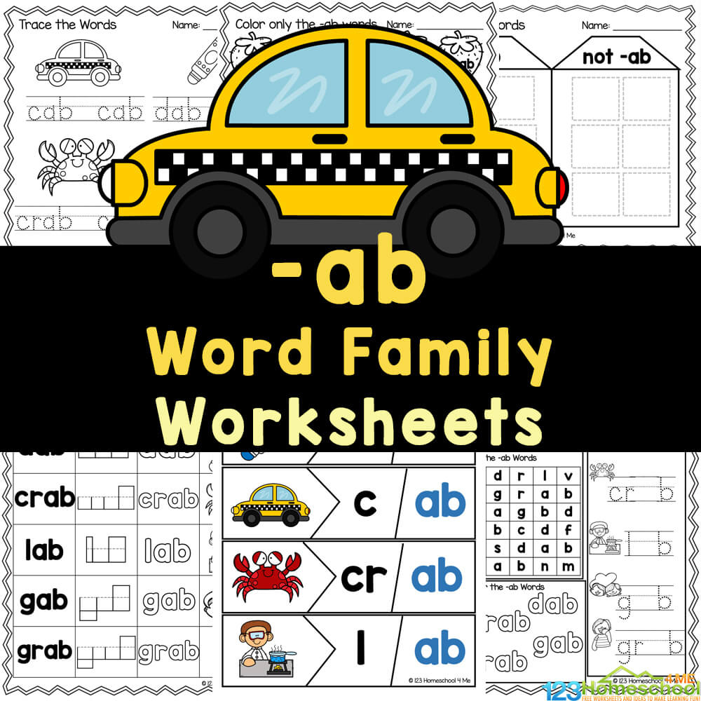 Free Word Family Activities in Free Printable Word Family Games