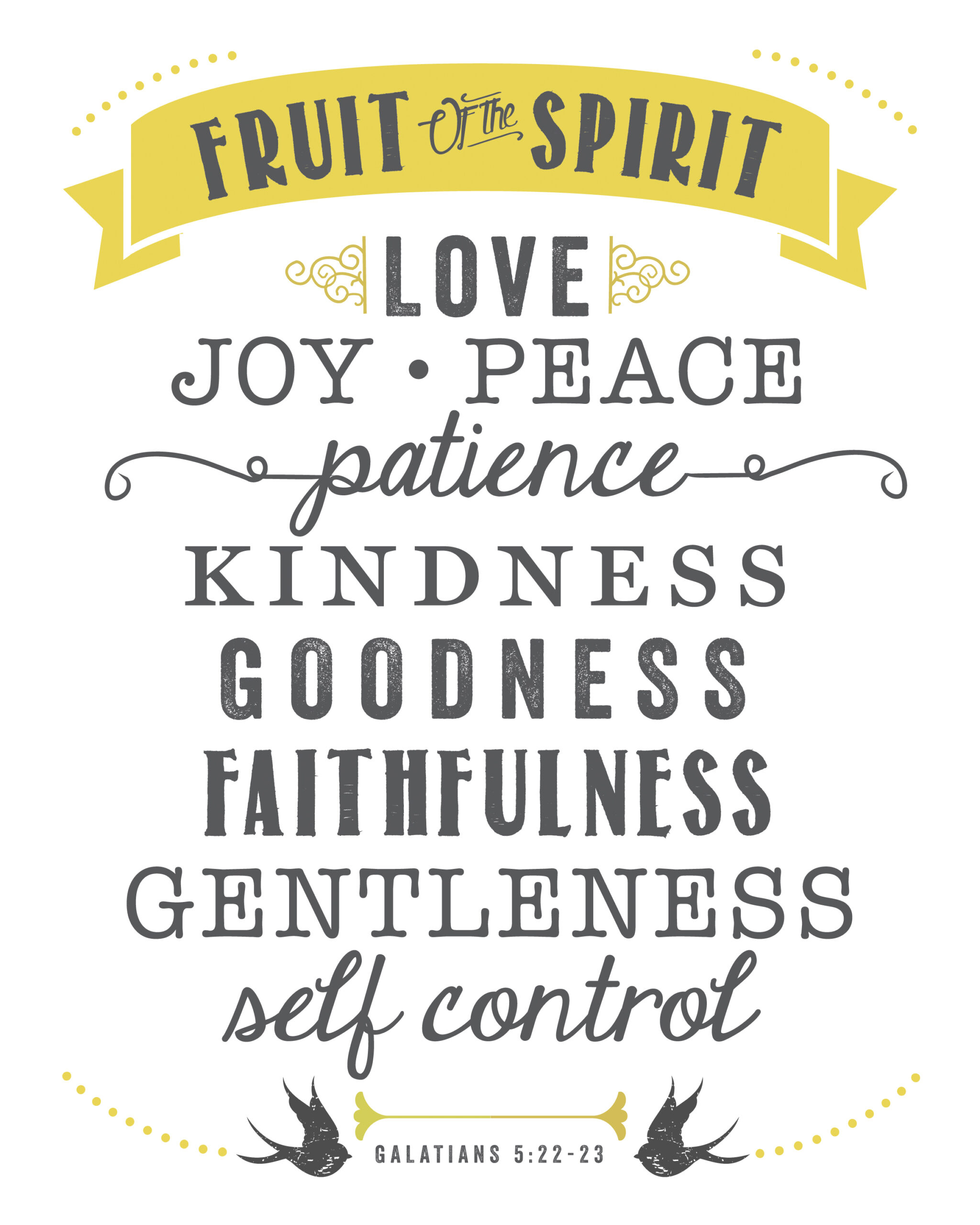 Fruit Of The Spirit Print - Sincerely, Sara D. | Home Decor &amp;amp; Diy throughout Fruit Of The Spirit Free Printable