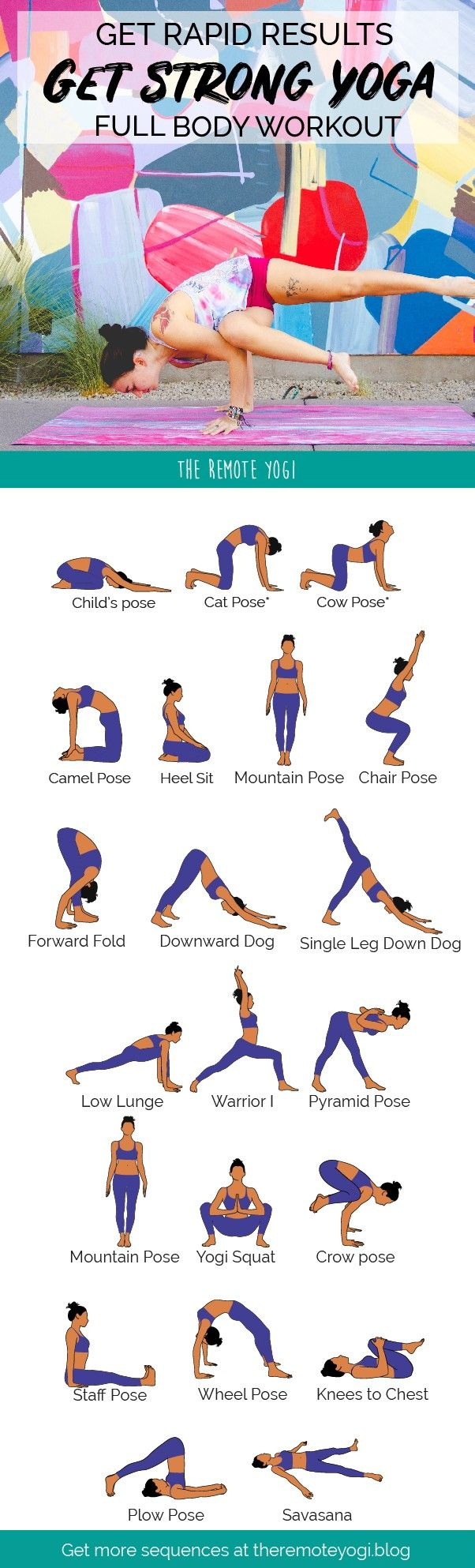 Full Body Yoga Workout - Free Printable Pdf throughout Free Printable Yoga Poses