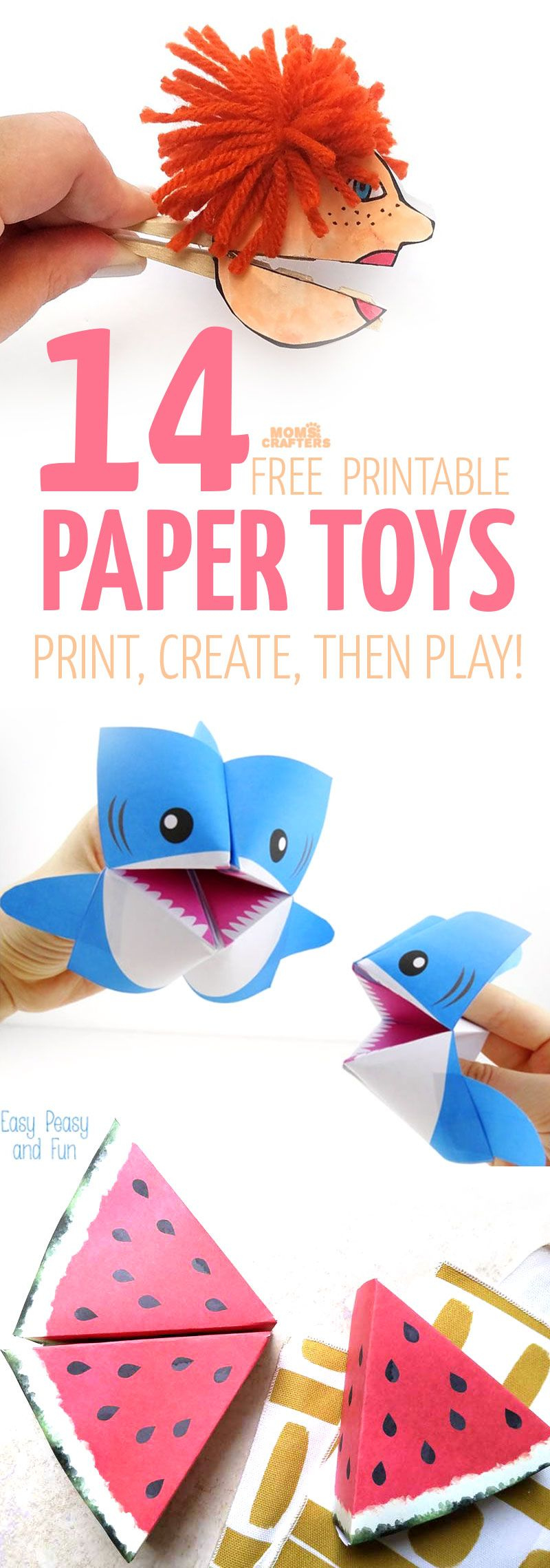 Fun And Eco-Friendly Paper Toy Templates intended for Printable Paper Crafts Free