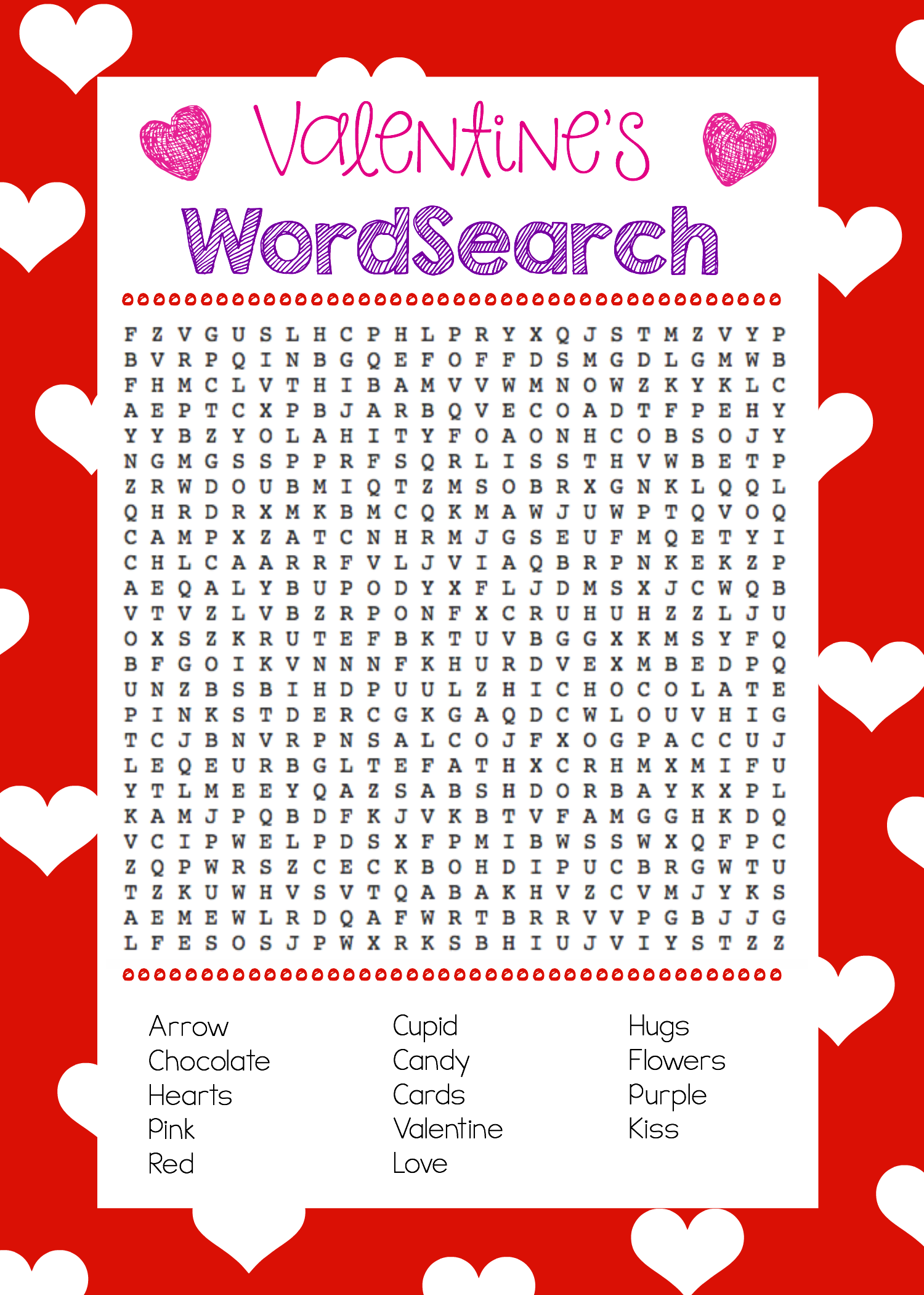 Fun Valentine Games To Print &amp;amp; Play | Valentines Word Search in Free Printable Valentine Word Games