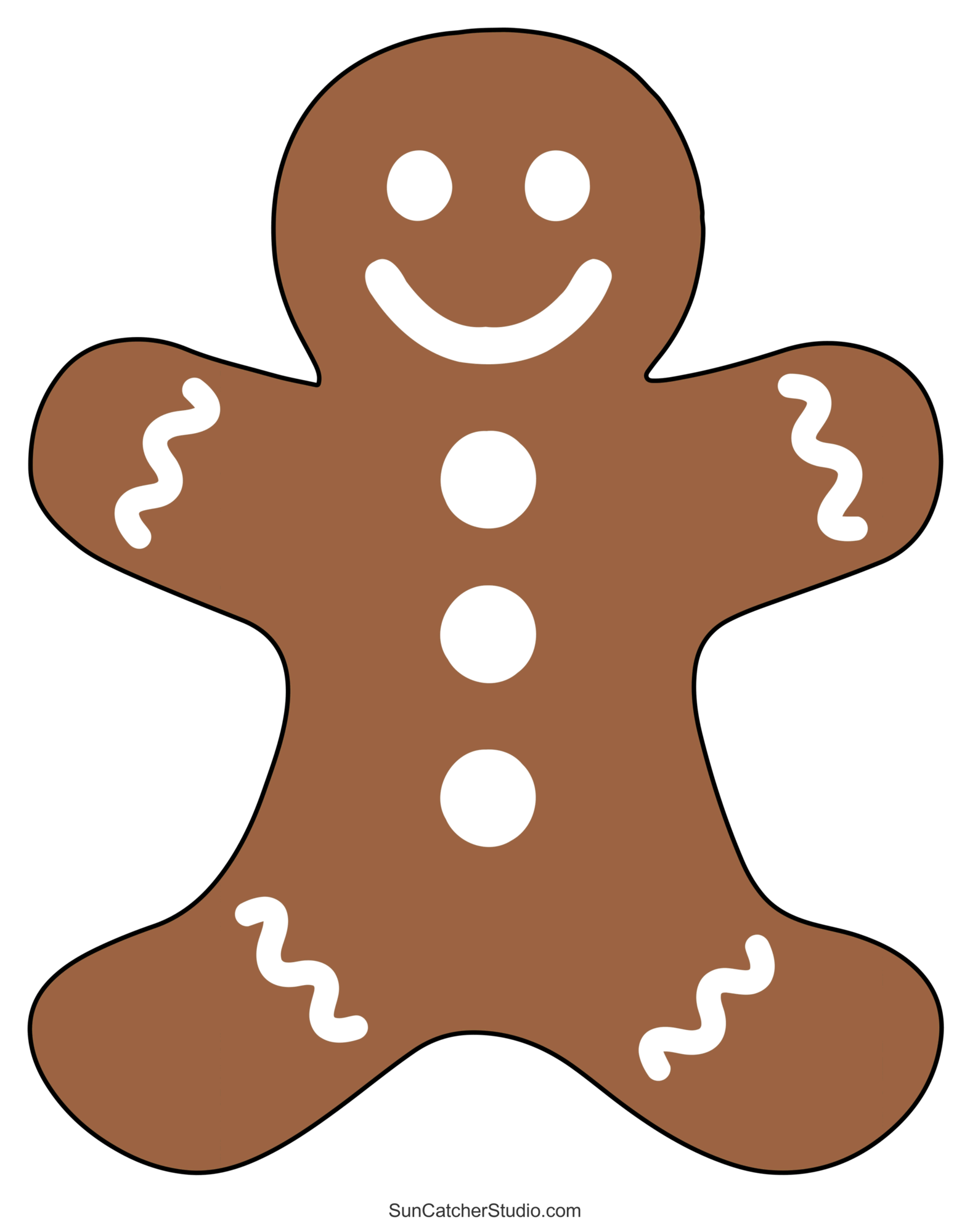 Gingerbread Man Templates (Printable Outlines And Patterns) – Diy throughout Gingerbread Template Free Printable