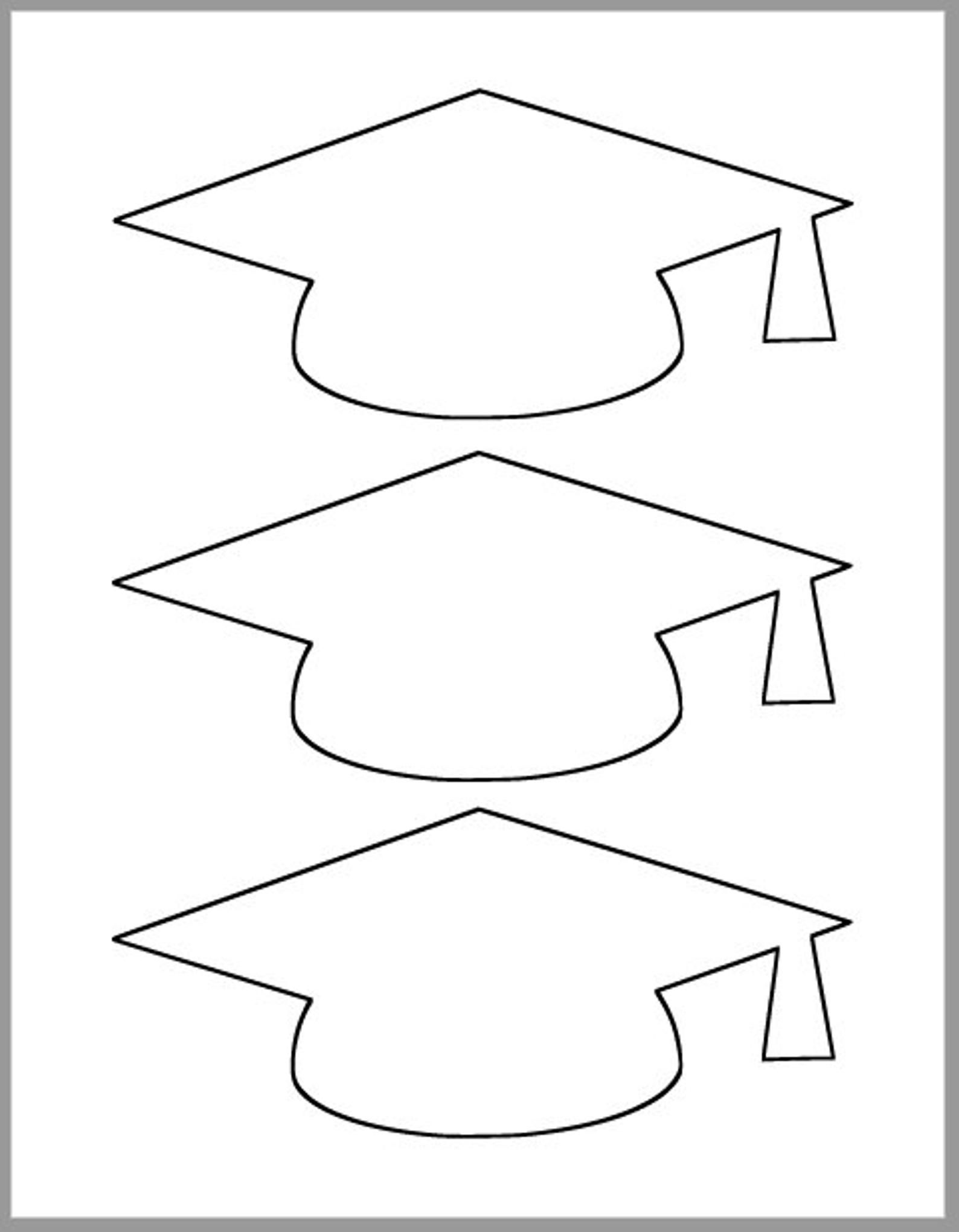 Graduation Cap Template-Printable Template-Grad Party Decor with Graduation Cap Template Free Printable