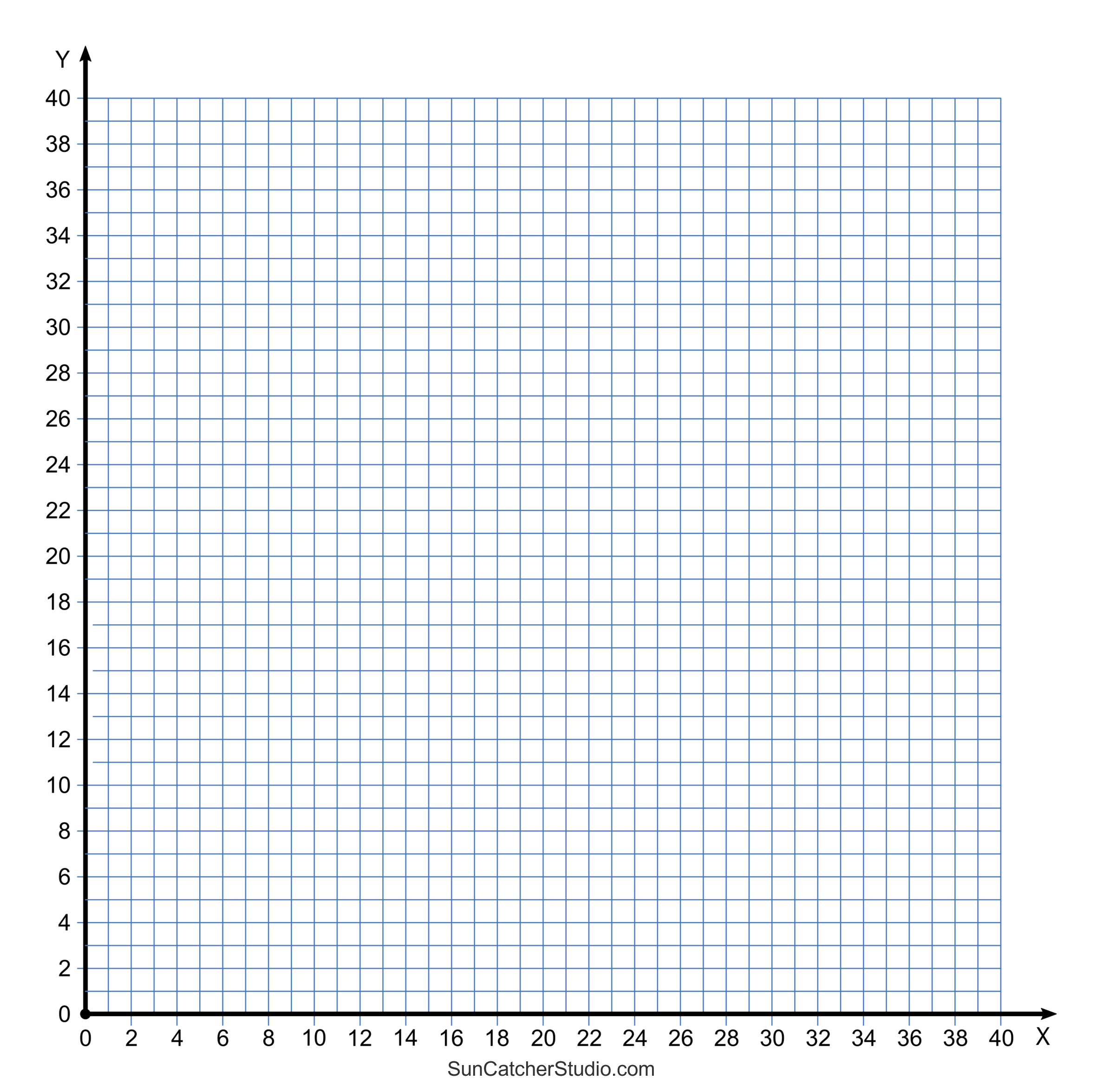 Grid Paper (Printable 4 Quadrant Coordinate Graph Paper Templates regarding Free Printable Graph Paper No Download