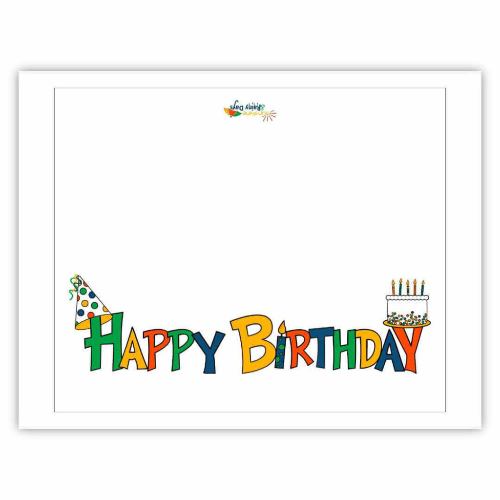 Happy Birthday Card Free Printable - Sunshine And Rainy Days for Happy Birthday Free Cards Printable