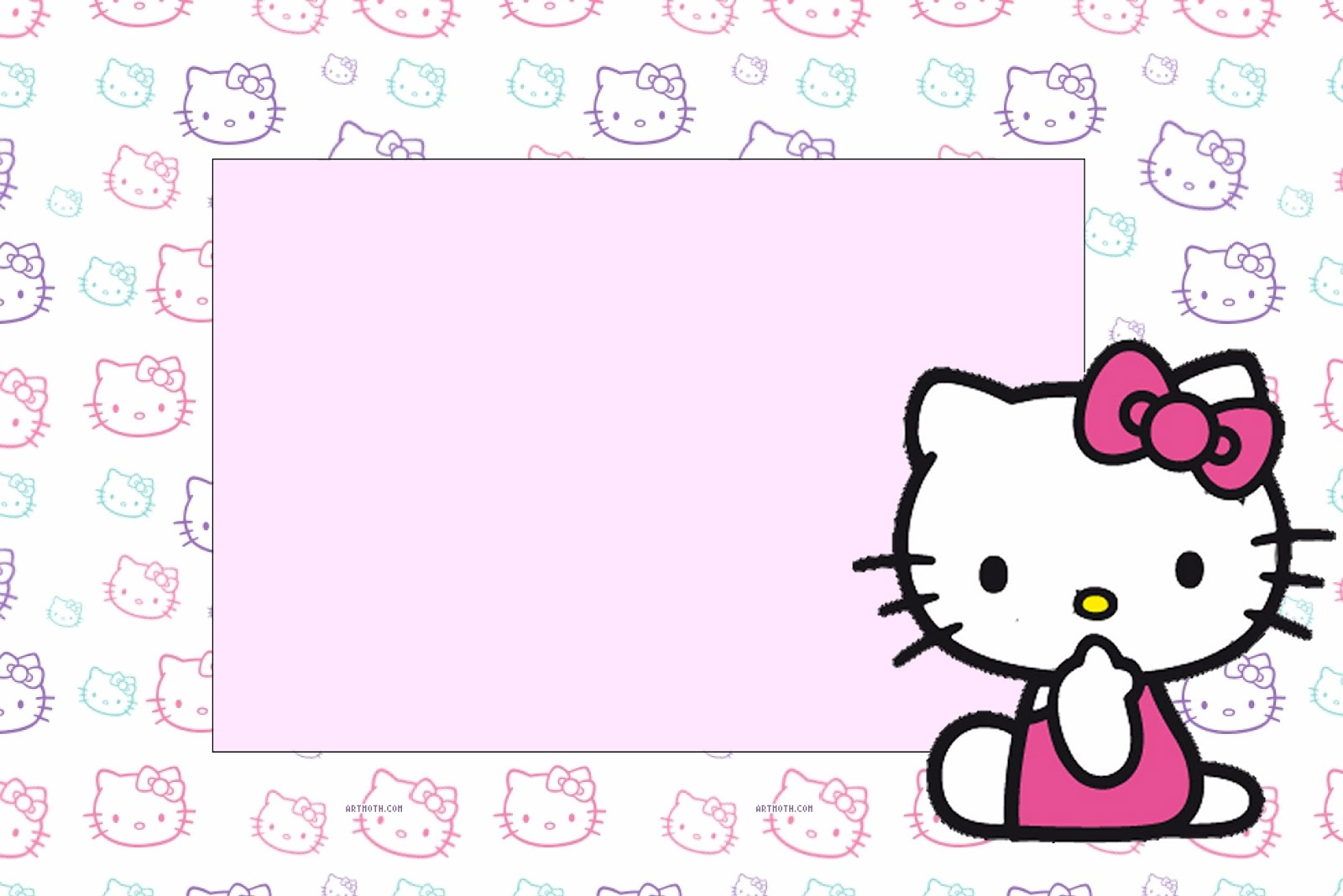 Hello Kitty Party: Free Printable Invitations. - Oh My Fiesta! In regarding Hello Kitty Labels Printable Free