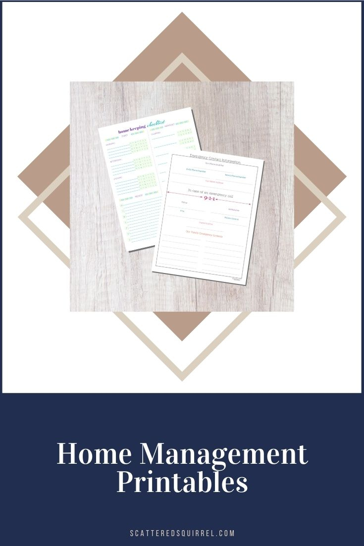 Home Management - Free Printables for Home Management Binder Free Printables 2025