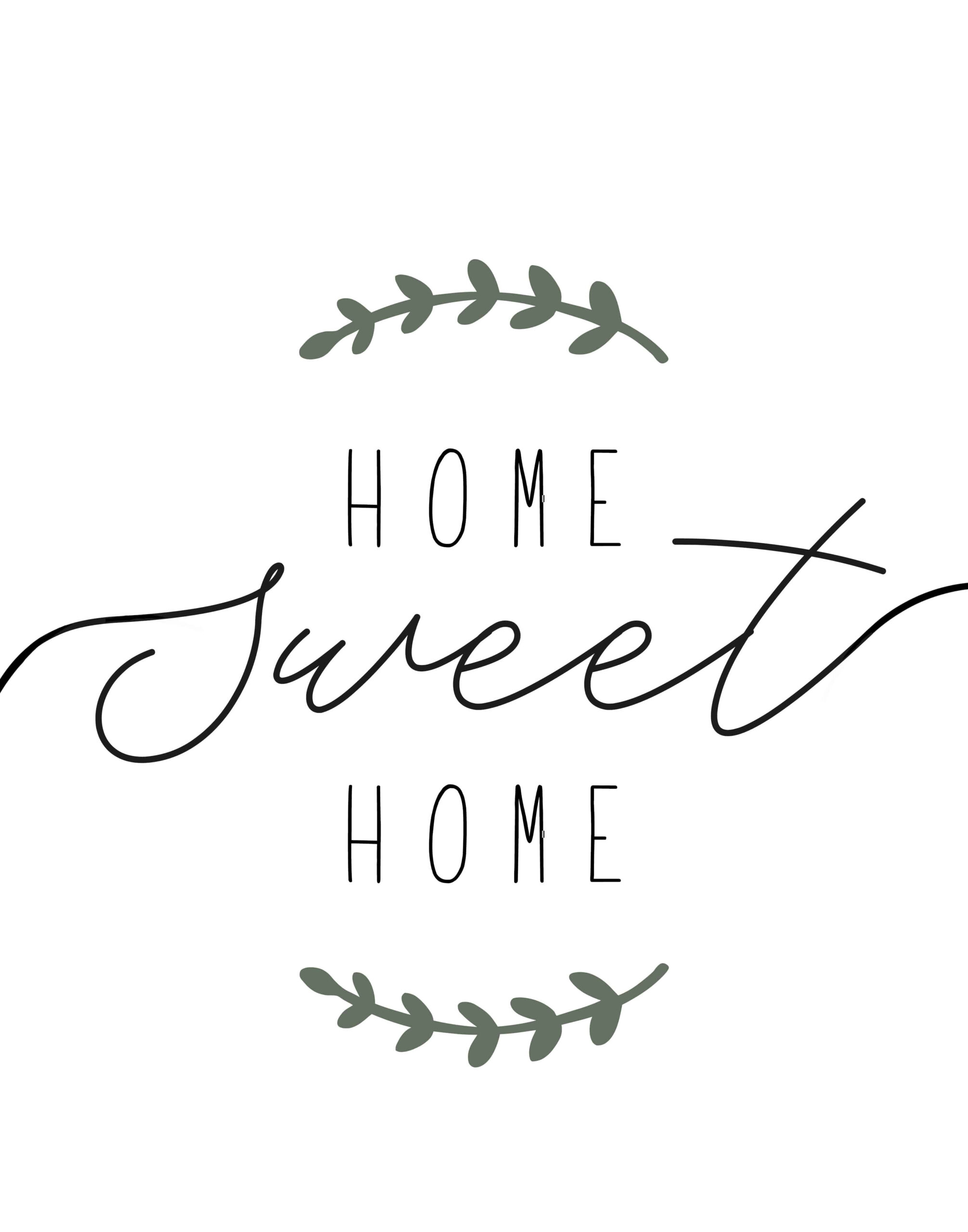 Home Sweet Home&amp;quot; Printable Farmhouse Art - Lolly Jane for Home Sweet Home Free Printable