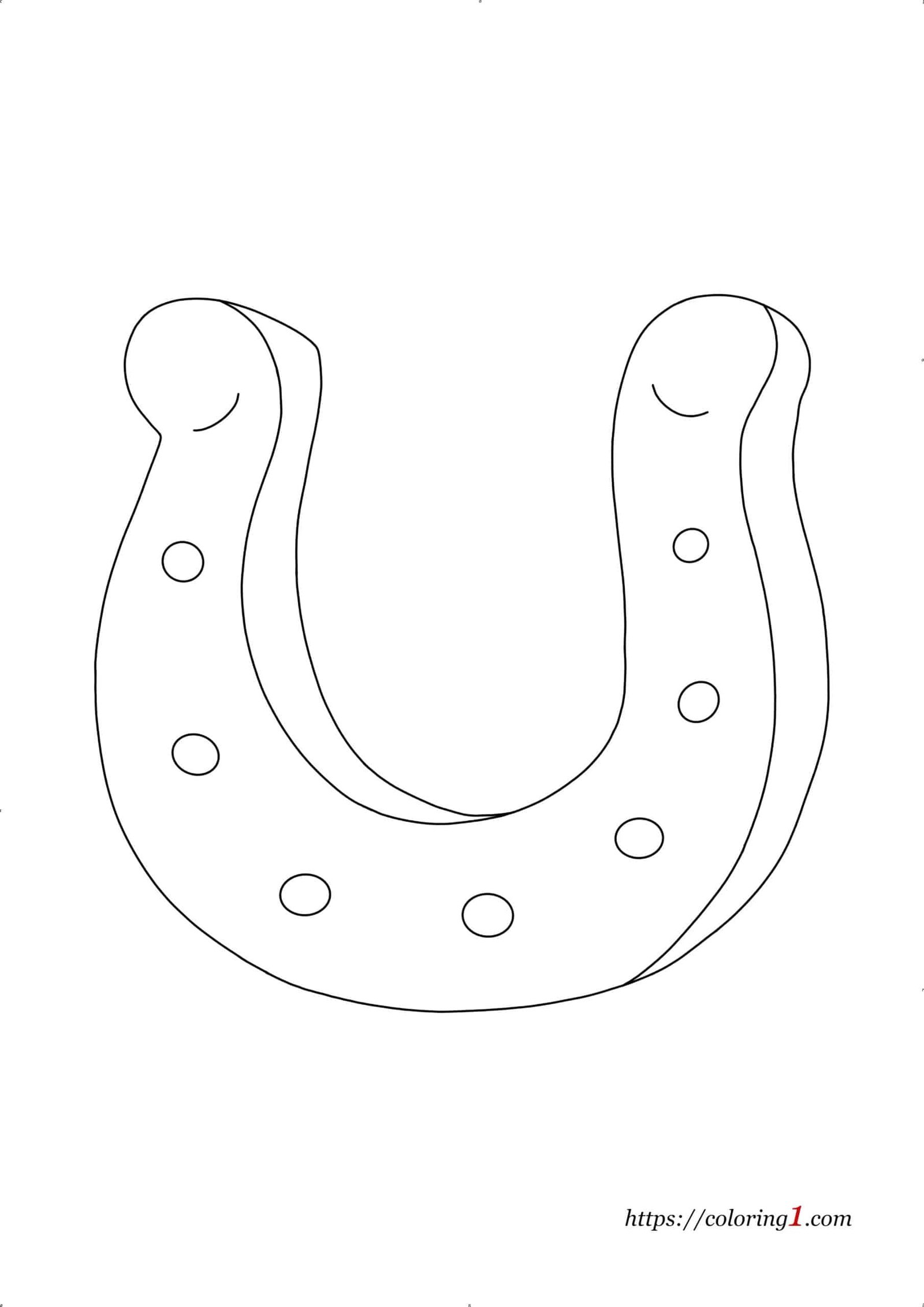 Horseshoe Coloring Pages - 2 Free Coloring Sheets (2021) within Free Printable Horseshoe Coloring Pages