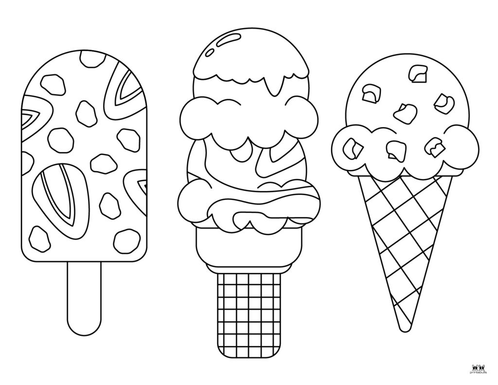 Ice Cream Coloring Pages - 26 Printable Pages | Printabulls within Ice Cream Color Pages Printable Free