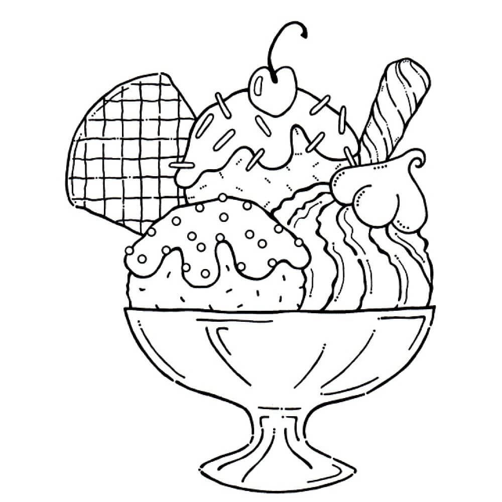 Ice Cream Coloring Pages – Printable Coloring Pages with Ice Cream Color Pages Printable Free