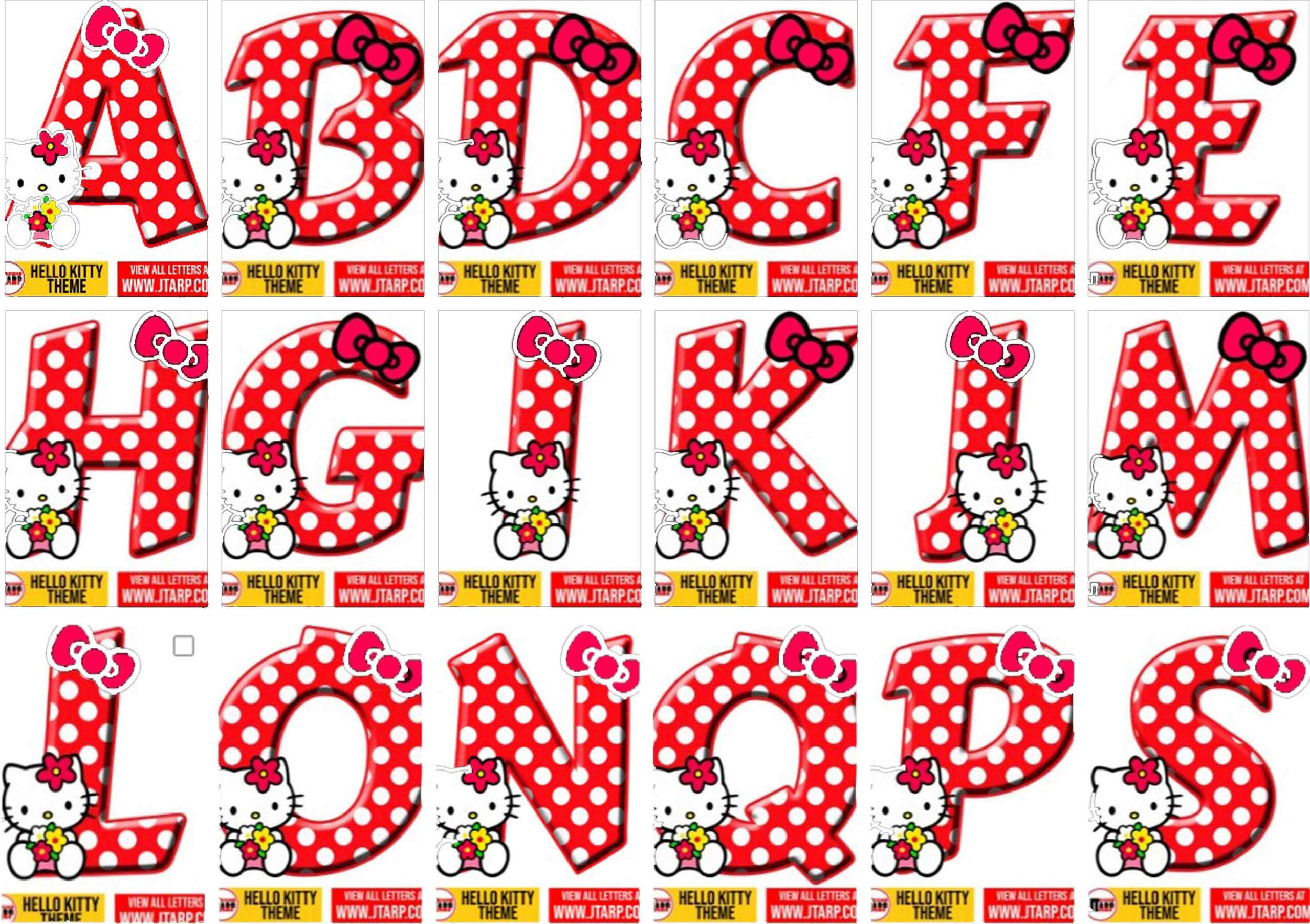 Jtarp Design - We Create Designs, We Share Ideas | Hello Kitty in Free Printable Hello Kitty Alphabet Letters