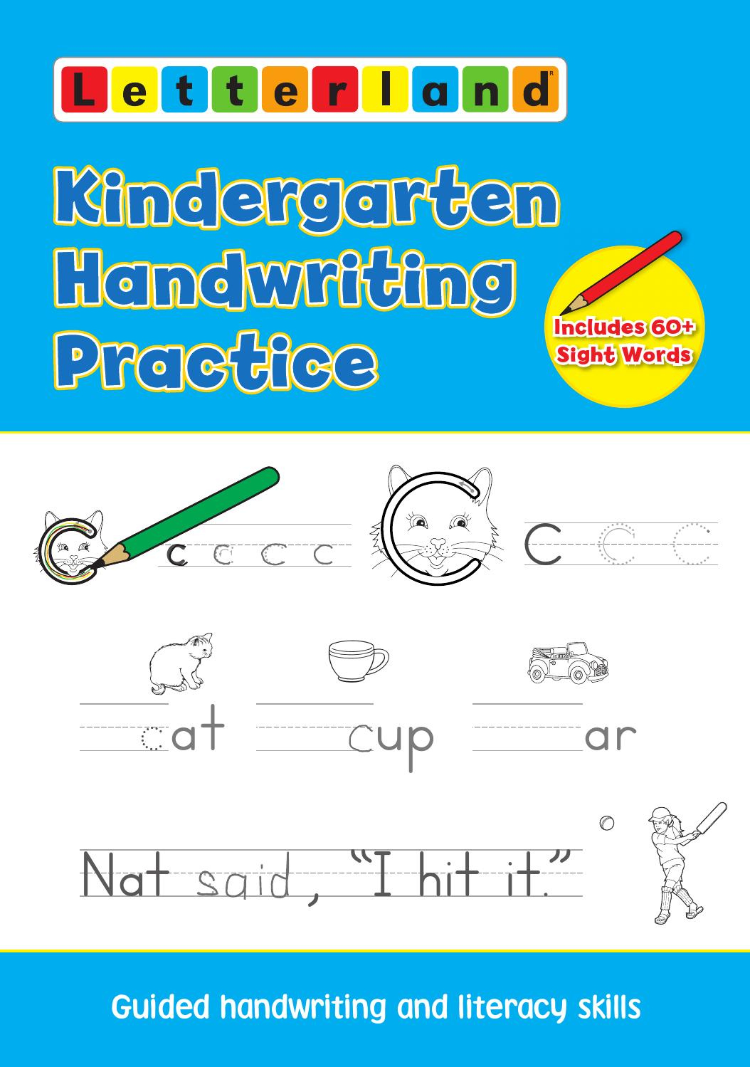 Kindergarten Handwriting Practiceletterland - Issuu pertaining to Letterland Worksheets Free Printable