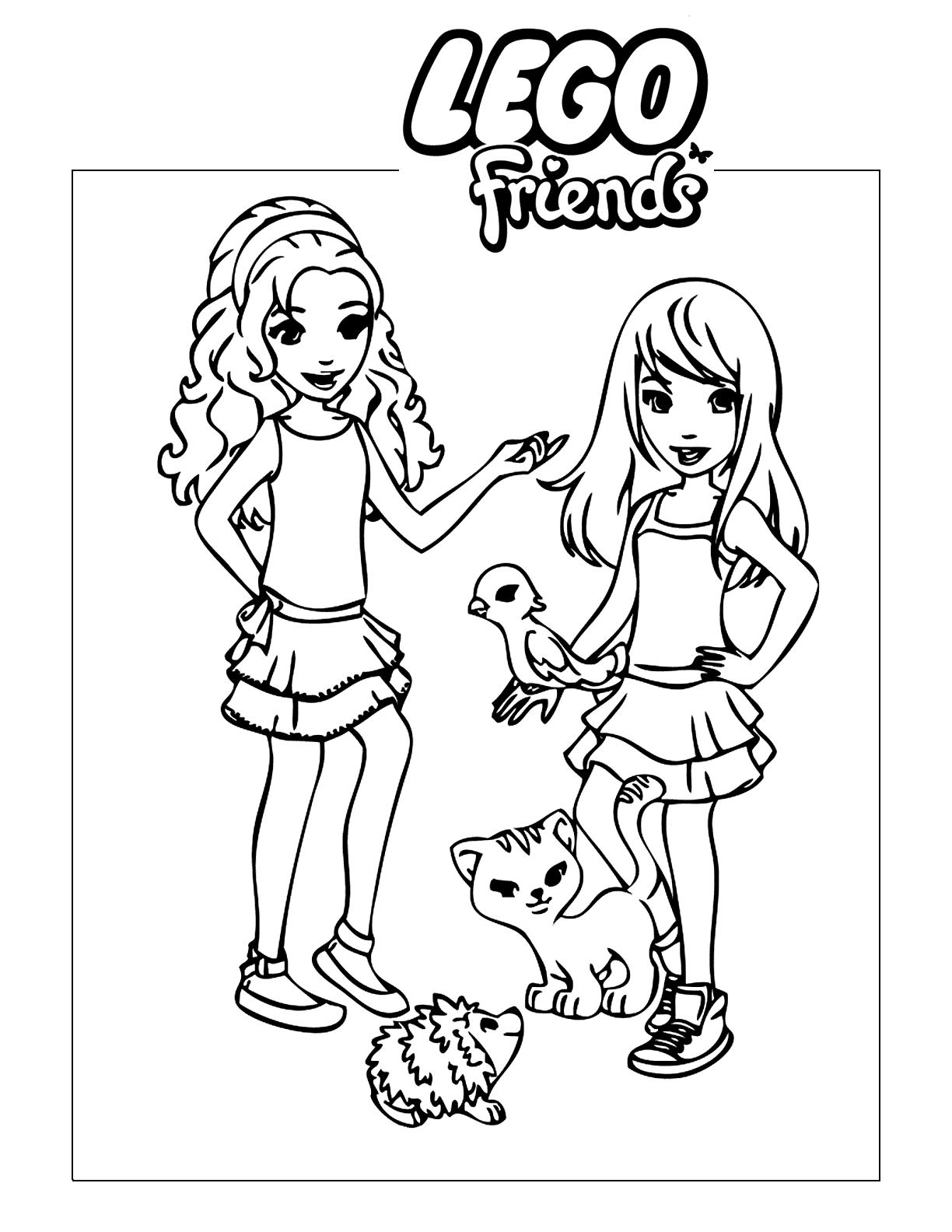 Lego Friends Coloring Pages – Printable Coloring Pages in Free Printable Lego Friends Coloring Pages