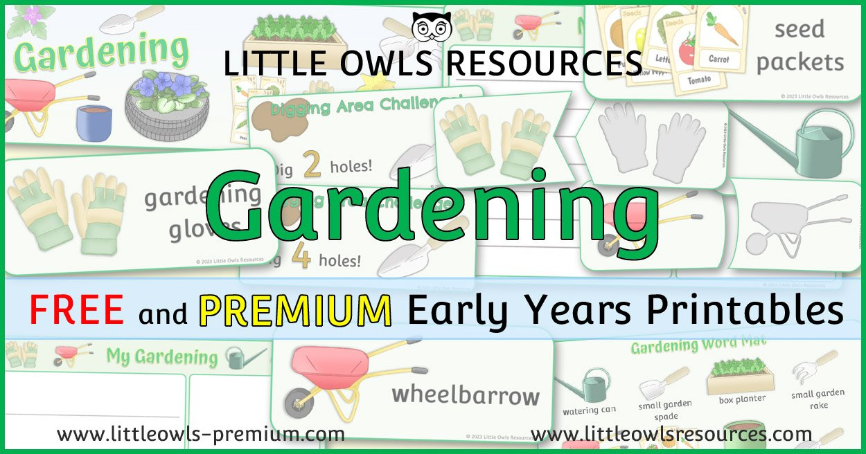 Little Owls Resources - Free And Premium Early Years Printables with Free Printable Nursery Resources