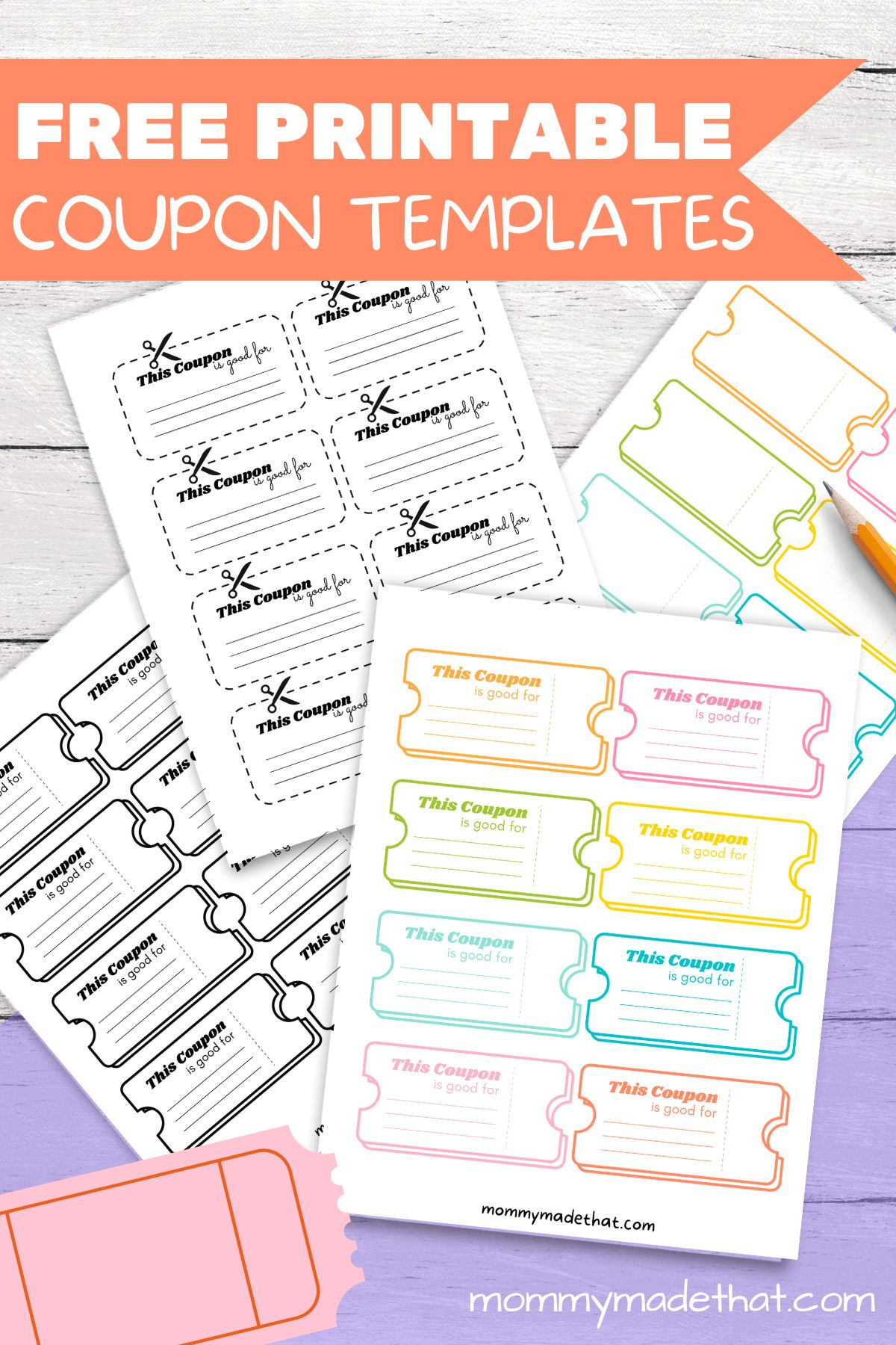 Lots Of Blank Coupon Templates (Free Printables!) with regard to Free Printable Payment Coupon Book