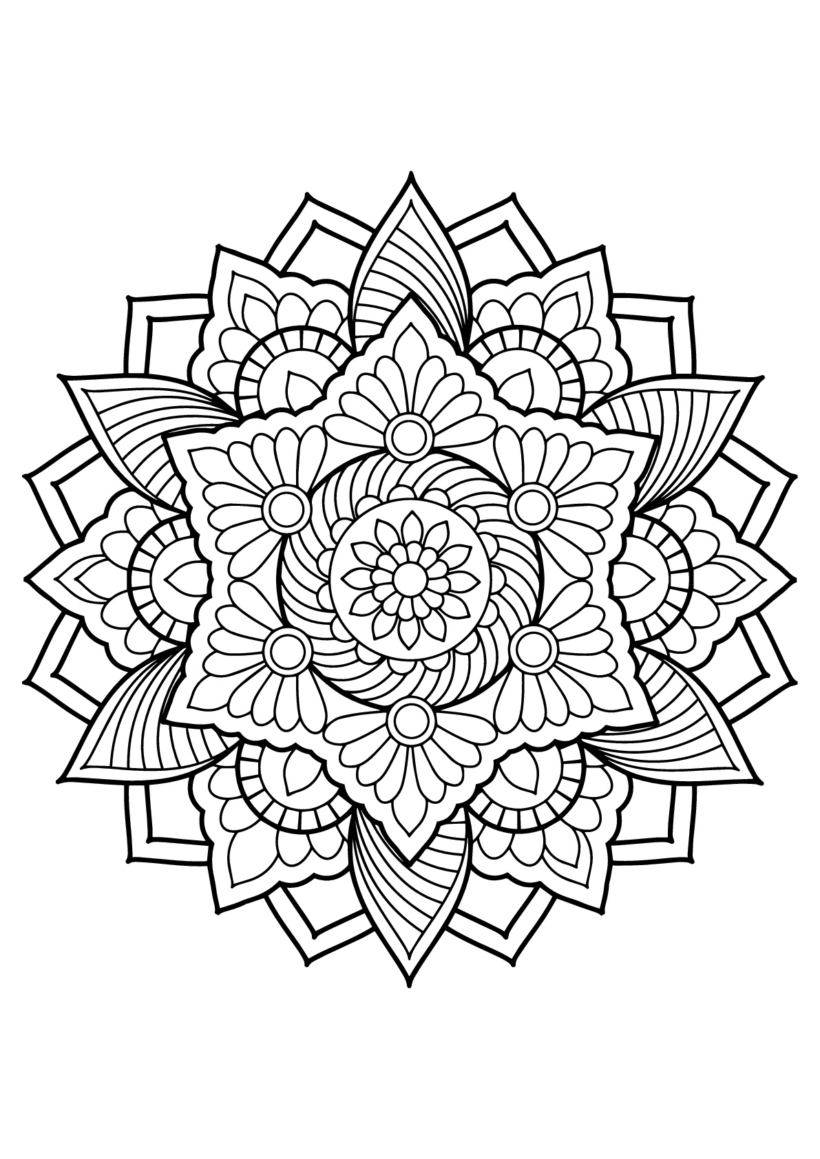 Mandala Aus Kostenlosen Malbüchern Für Erwachsene - 18 - Mandalas for Free Printable Mandalas