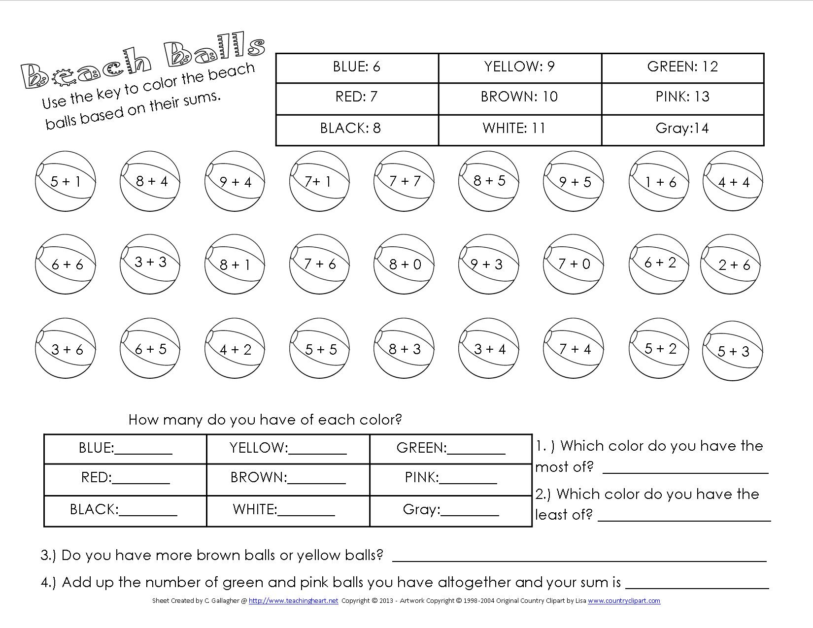 Many Free Summer Themed Worksheets! - Classroom Freebies within Free Summer Bridge Activities Printables