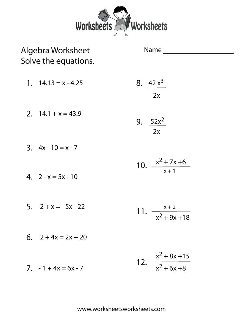 Math Ged Practice Test Worksheets | Algebra Worksheets, Math intended for Free Printable Ged Worksheets