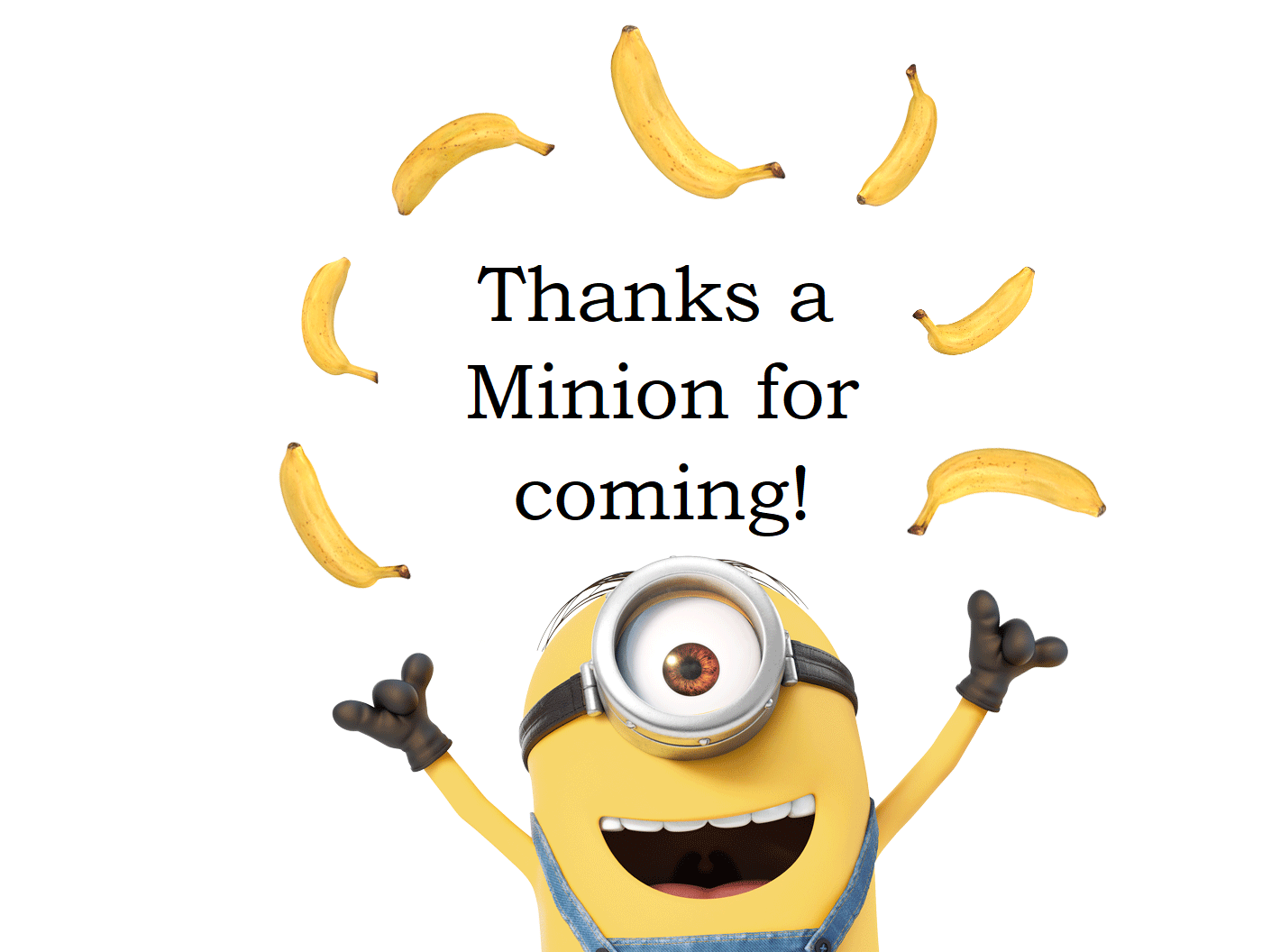 Minion Birthday/Party Thank You Tag, Sign | Minion Birthday Party intended for Thanks A Minion Free Printable