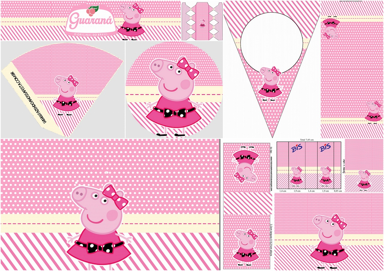 Miss Peppa Pig: Free Printable Birthday Party Mini Kit. - Oh My inside Peppa Pig Birthday Banner Printable Free