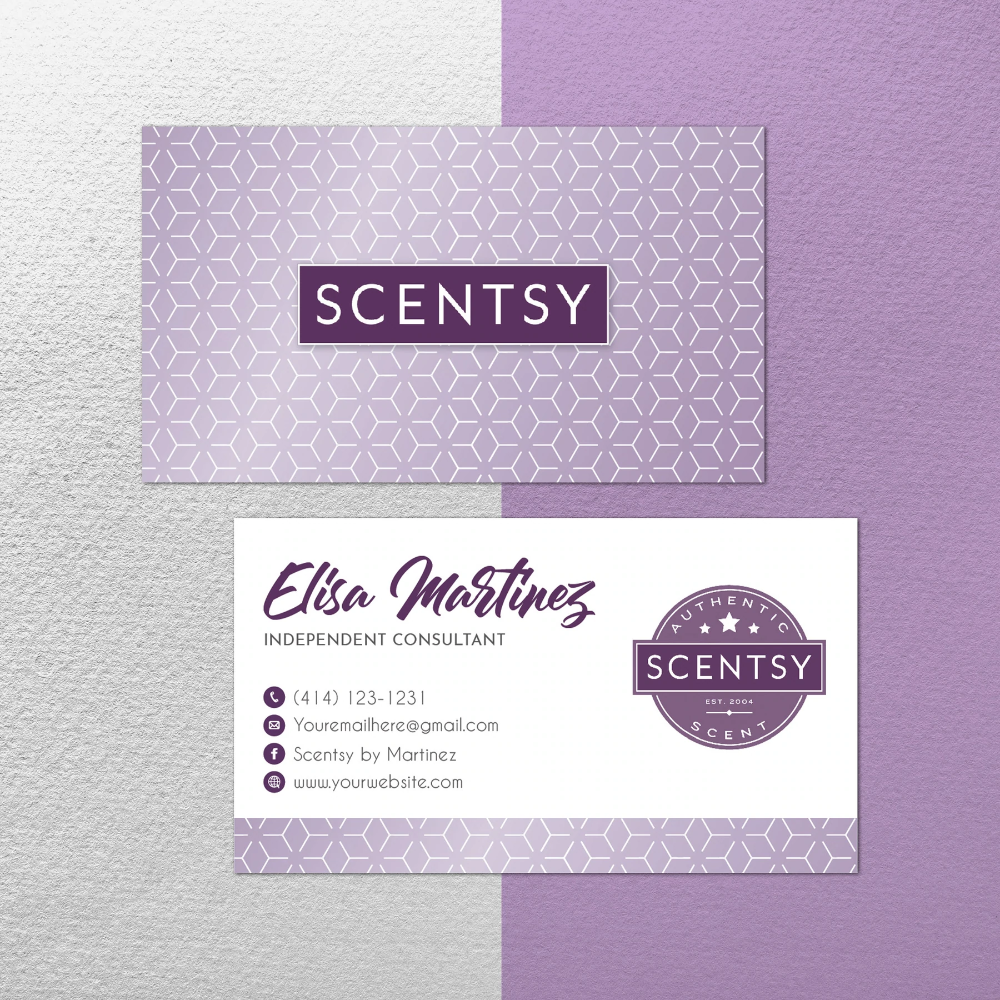 Modern Style Scentsy Business Card, Personalized Scentsy Business intended for Free Printable Scentsy Business Cards