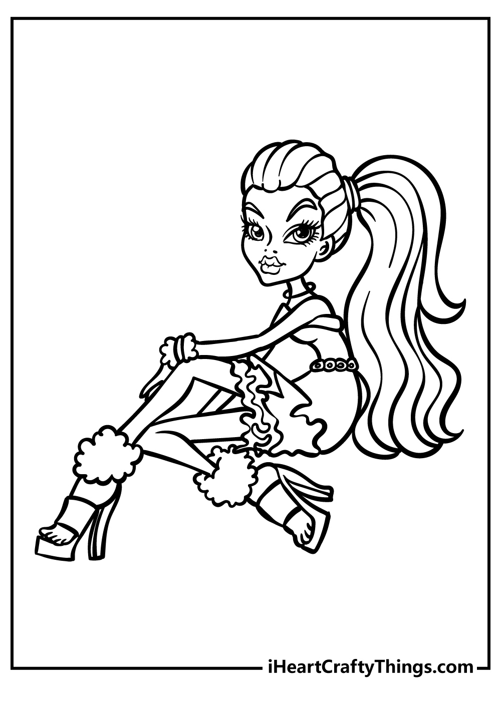 Monster High Coloring Pages (100% Free Printables) for Monster High Free Printable Pictures