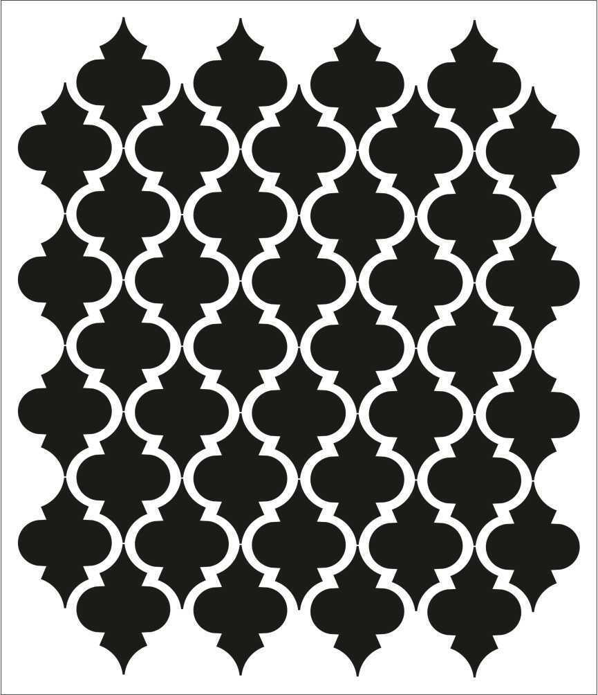 Moroccan Wall Stencil Pattern Classic Home Decor Small Scale For in Free Printable Moroccan Wall Stencils